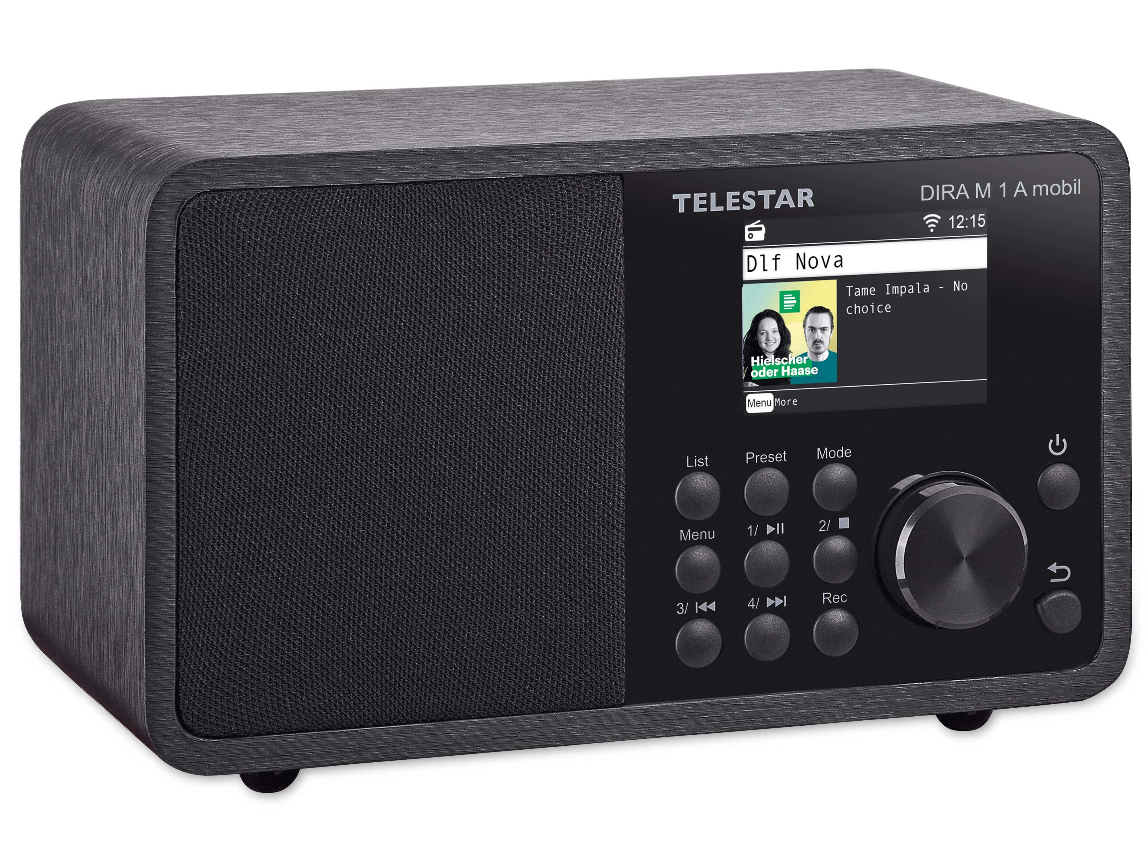 TELESTAR DAB+/UKW Radio DIRA M1A mobile, Warnsystem, Akku