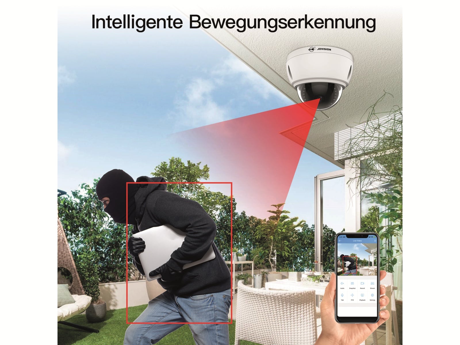 JOVISION Überwachungskamera CloudSEE IP-DS22, POE, 2 MP, FullHD