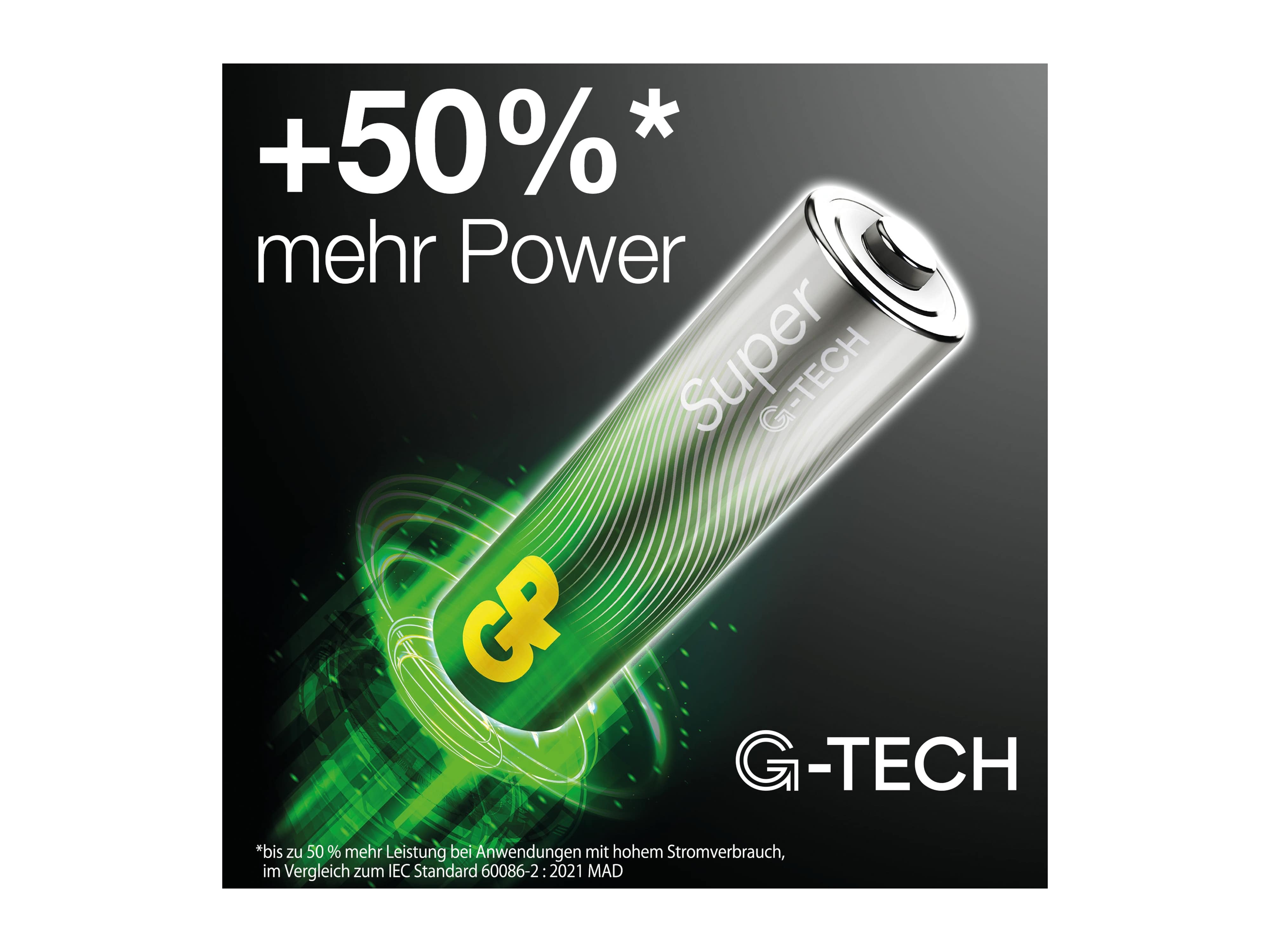 GP Super Alkaline-Micro-AAA-Batterie LR03, 1,5V, 80 Stück