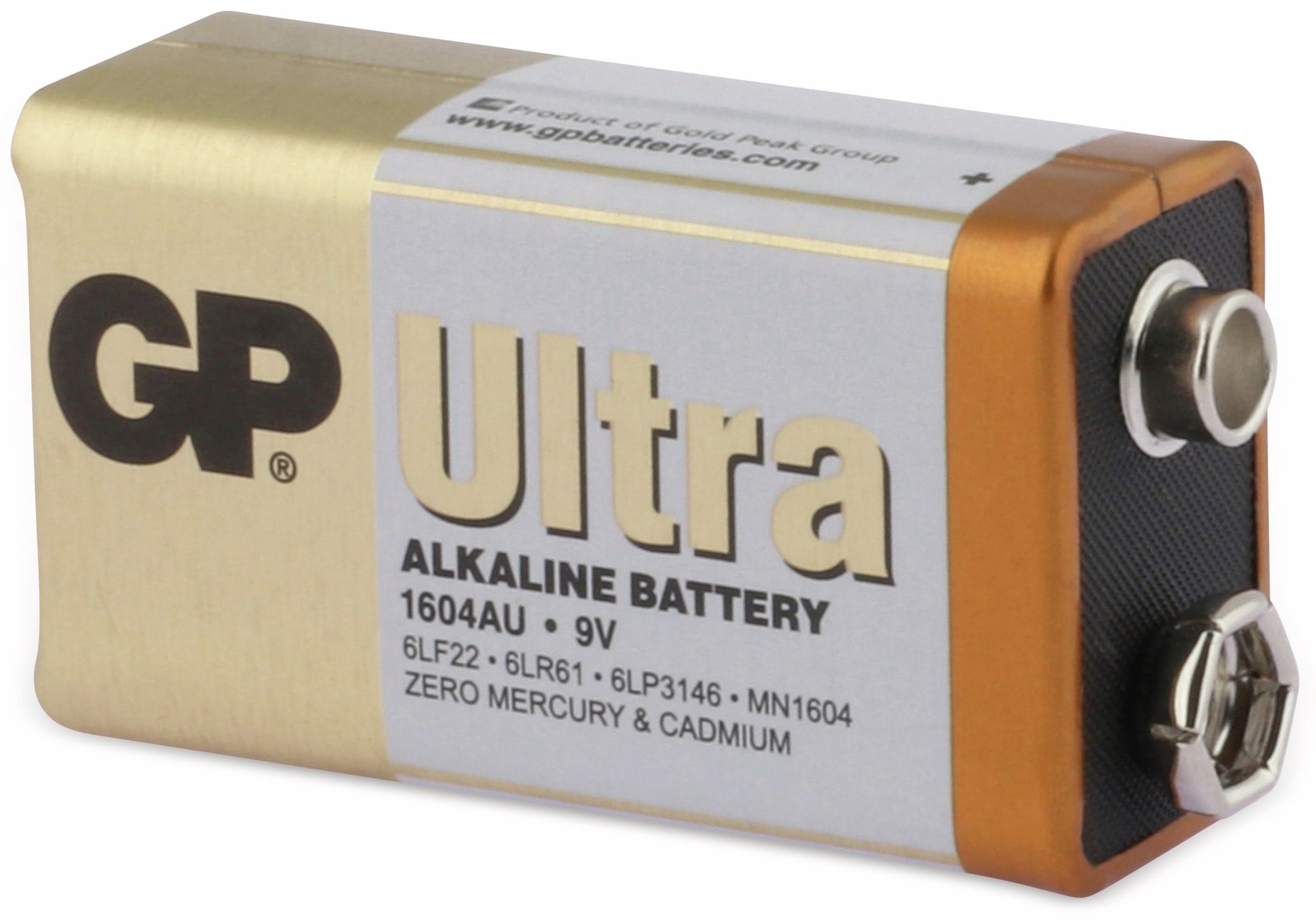 GP 9V-Blockbatterie ULTRA ALKALINE, 1 Stück