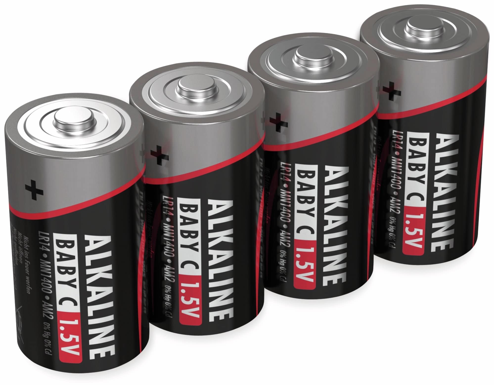 ANSMANN Baby-Batterie, Alkaline, C / LR14, 1,5 V-, 4 Stück