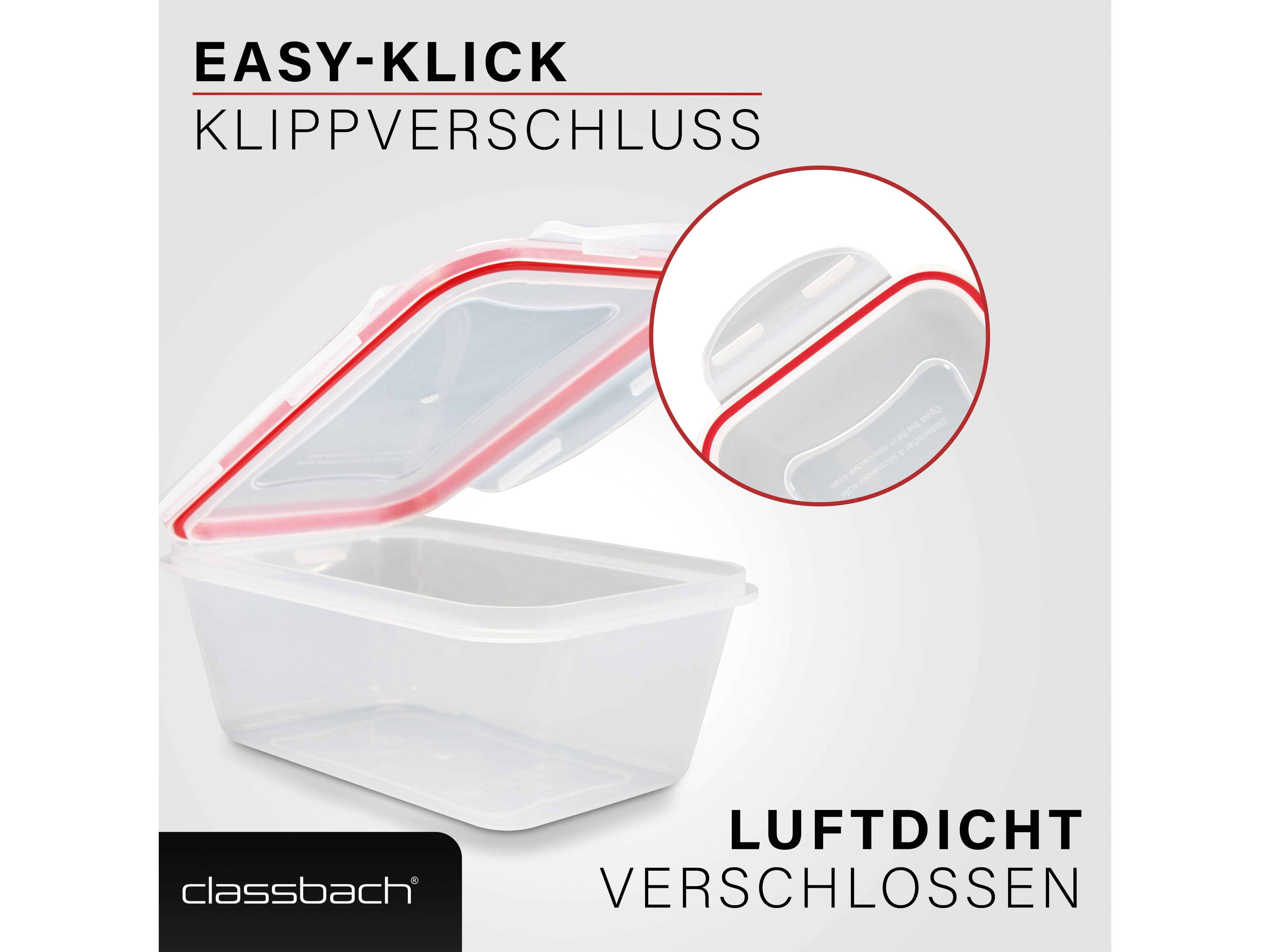 CLASSBACH Frischhaltedosen 7er Set, C-FHD 4008 K, Kunststoff