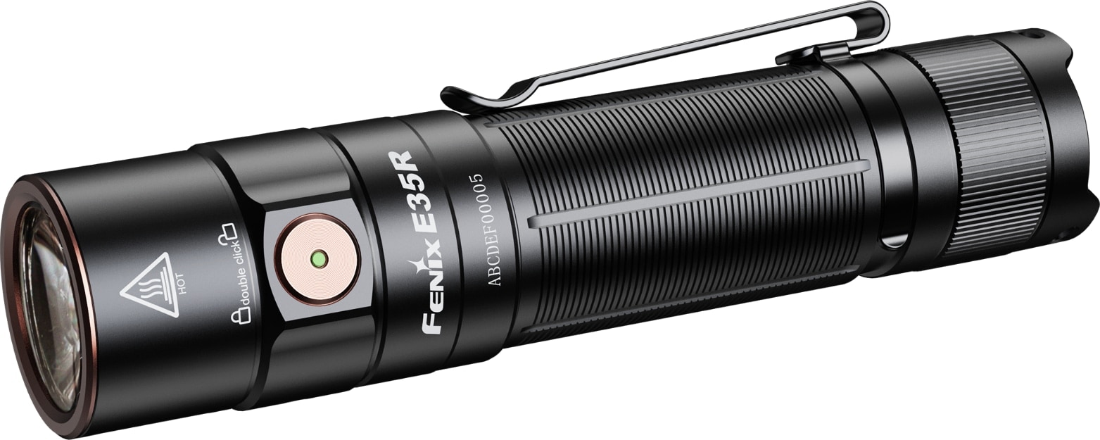 FENIX LED-Taschenlampe E35R, Akkubetrieb, schwarz