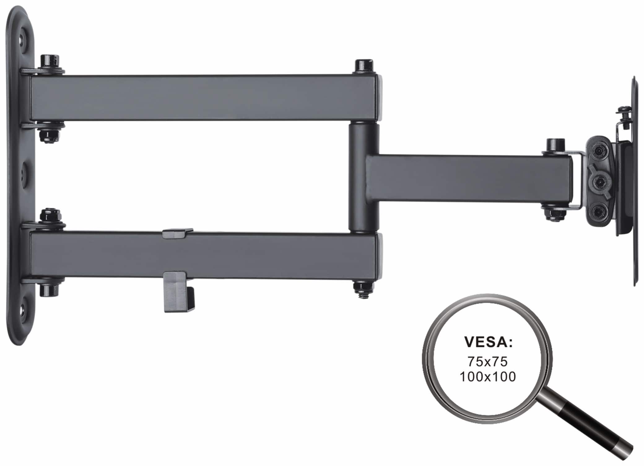 PUREMOUNTS TV-Wandhalter PM-FM12-100, VESA 100x100mm