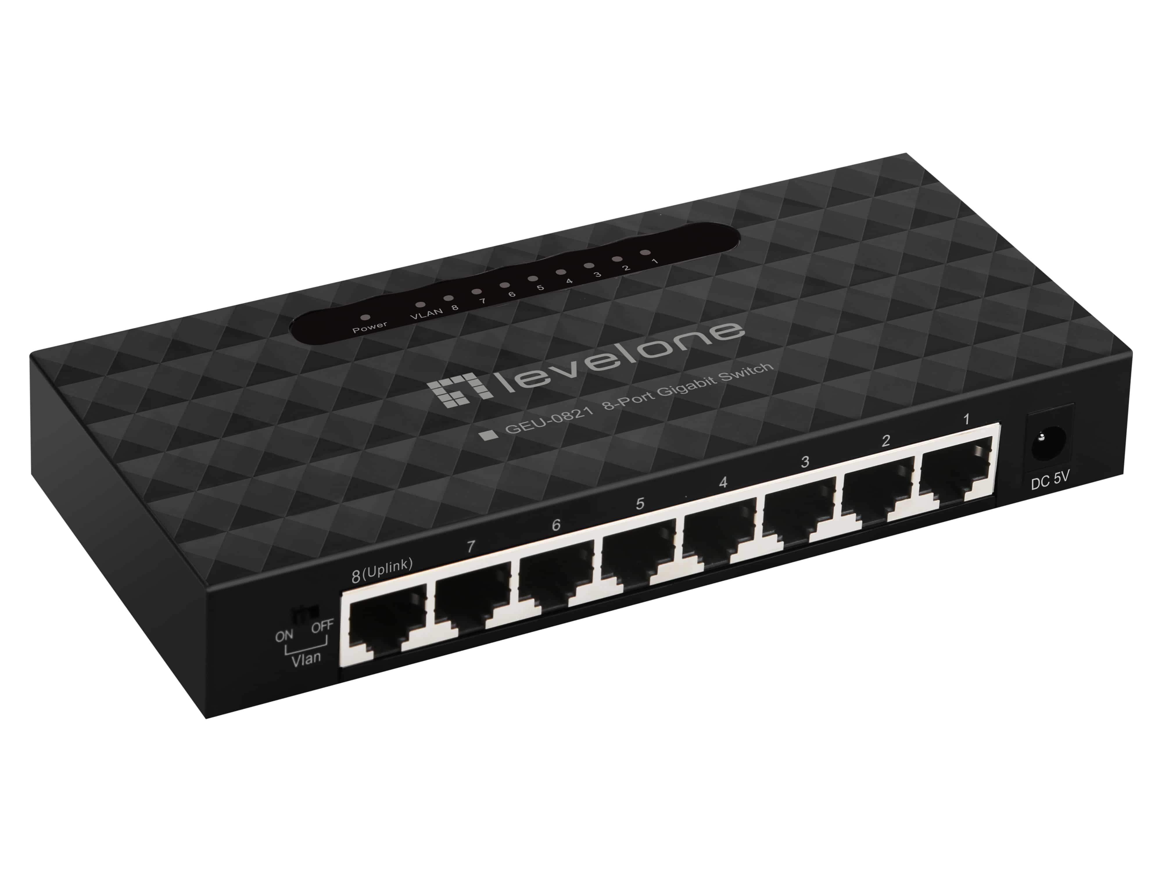 LEVELONE Gigabit-Switch GEU-0821 8-Port