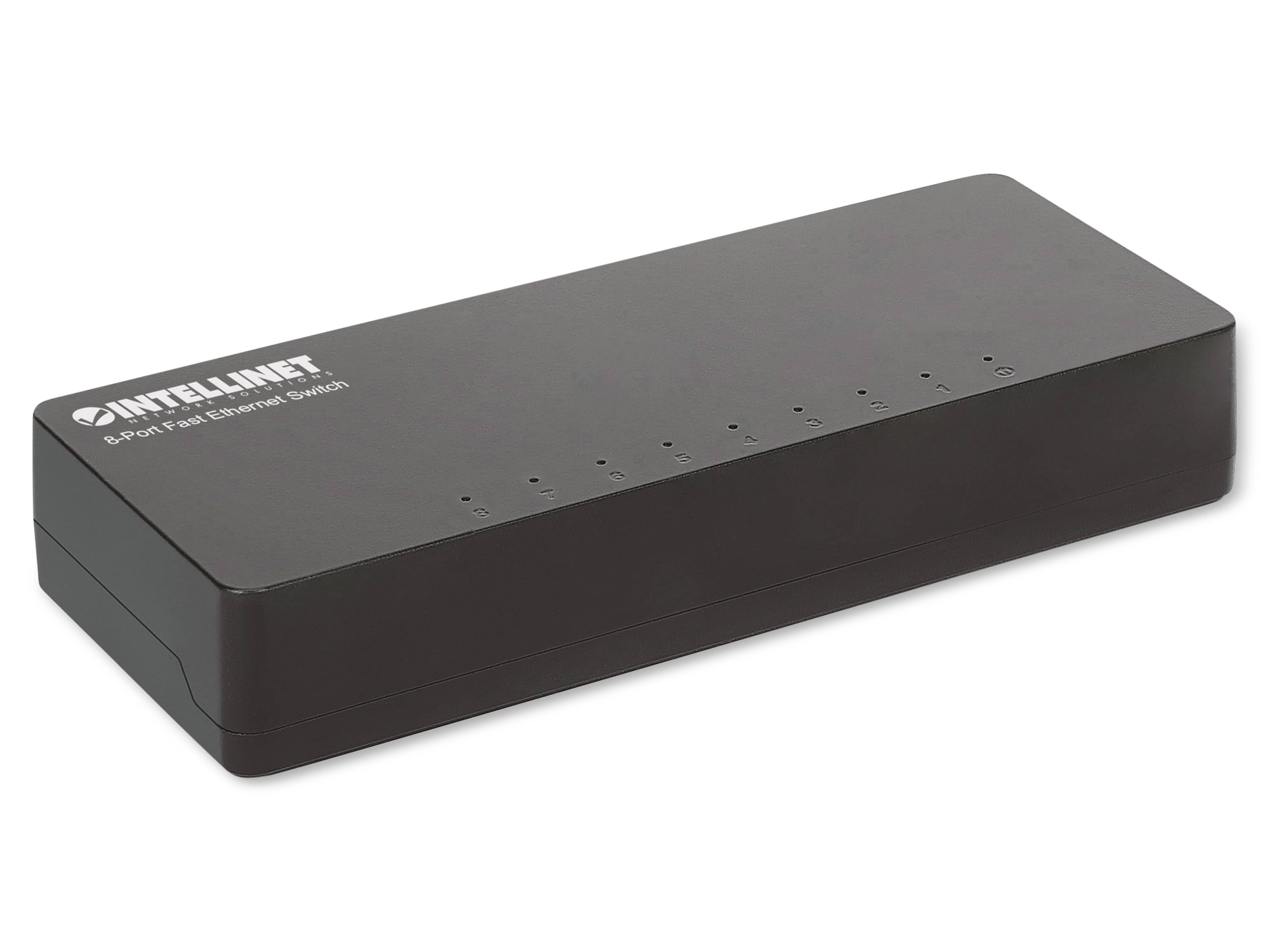 INTELLINET Ethernet Switch 561730 8-Port, schwarz