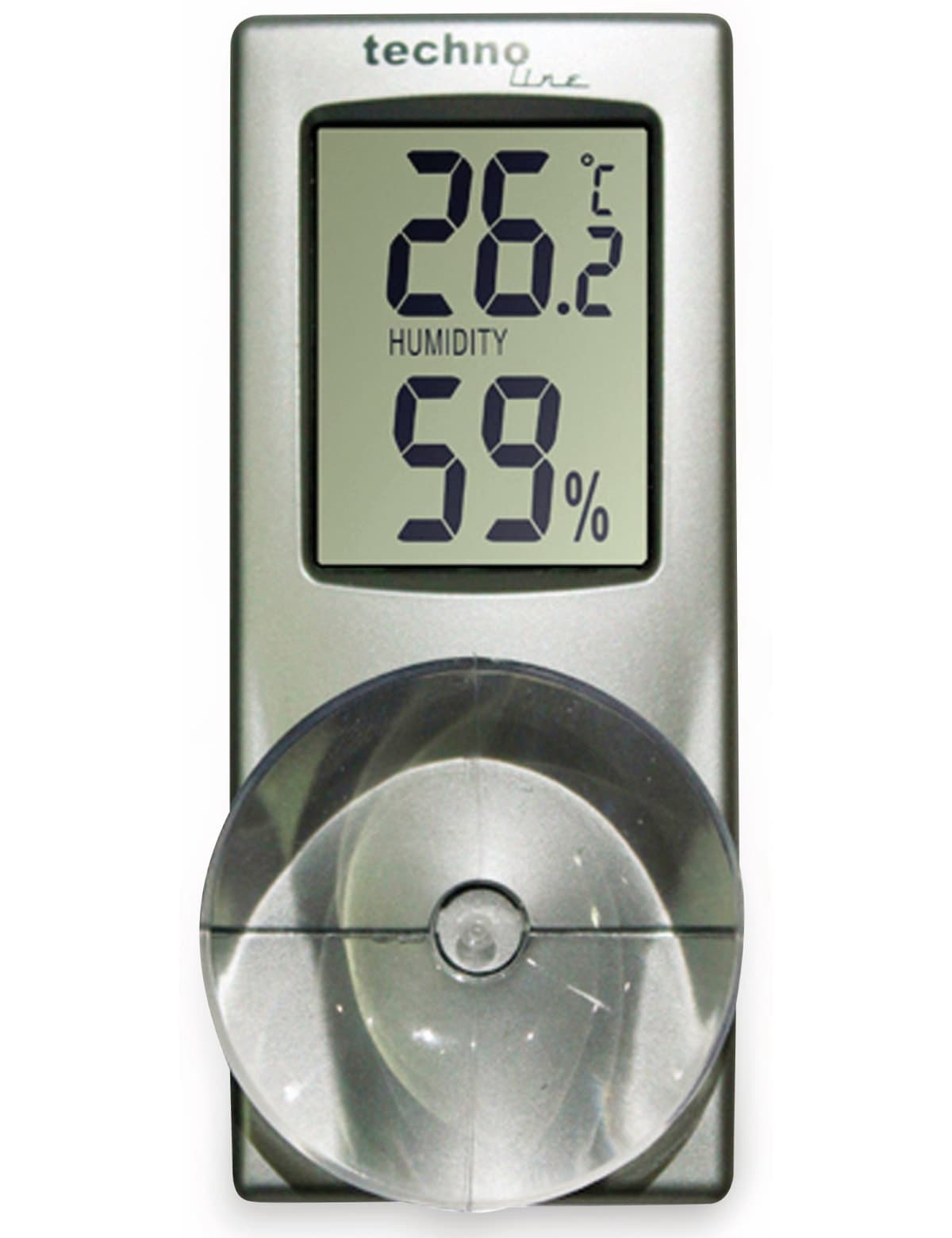 TECHNOLINE Digitales Thermo-Hygrometer WS 7025, mit Saugnapf