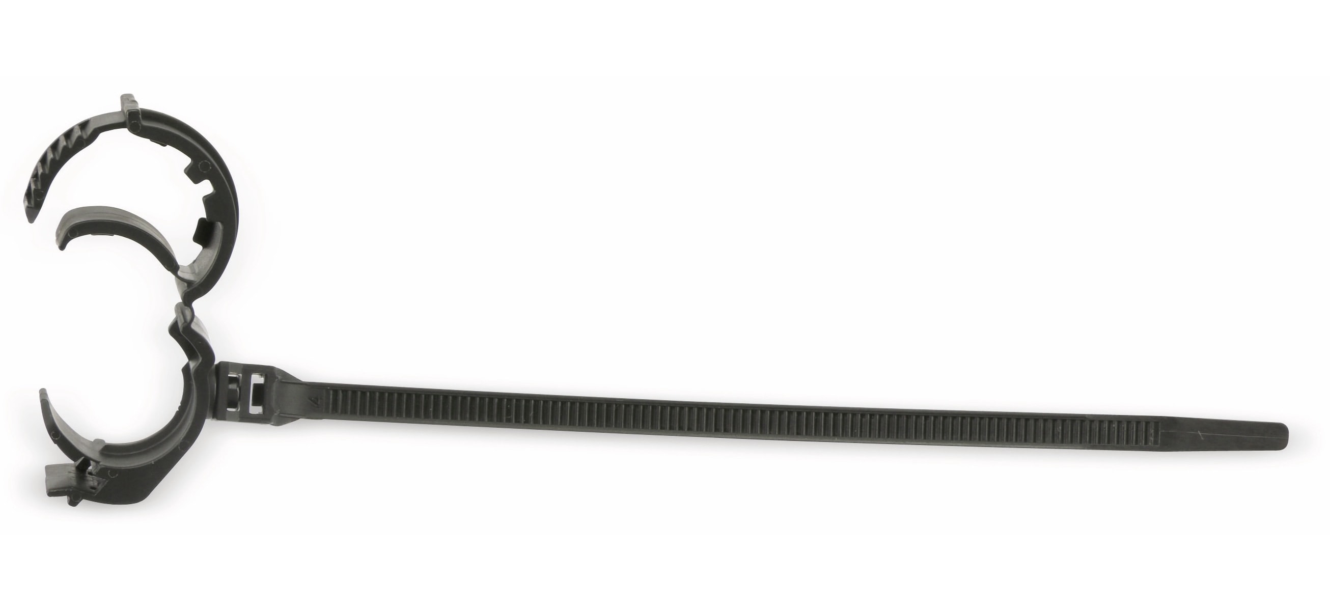 Kabelbinder für Rohrmontage, schwarz, 130 mm