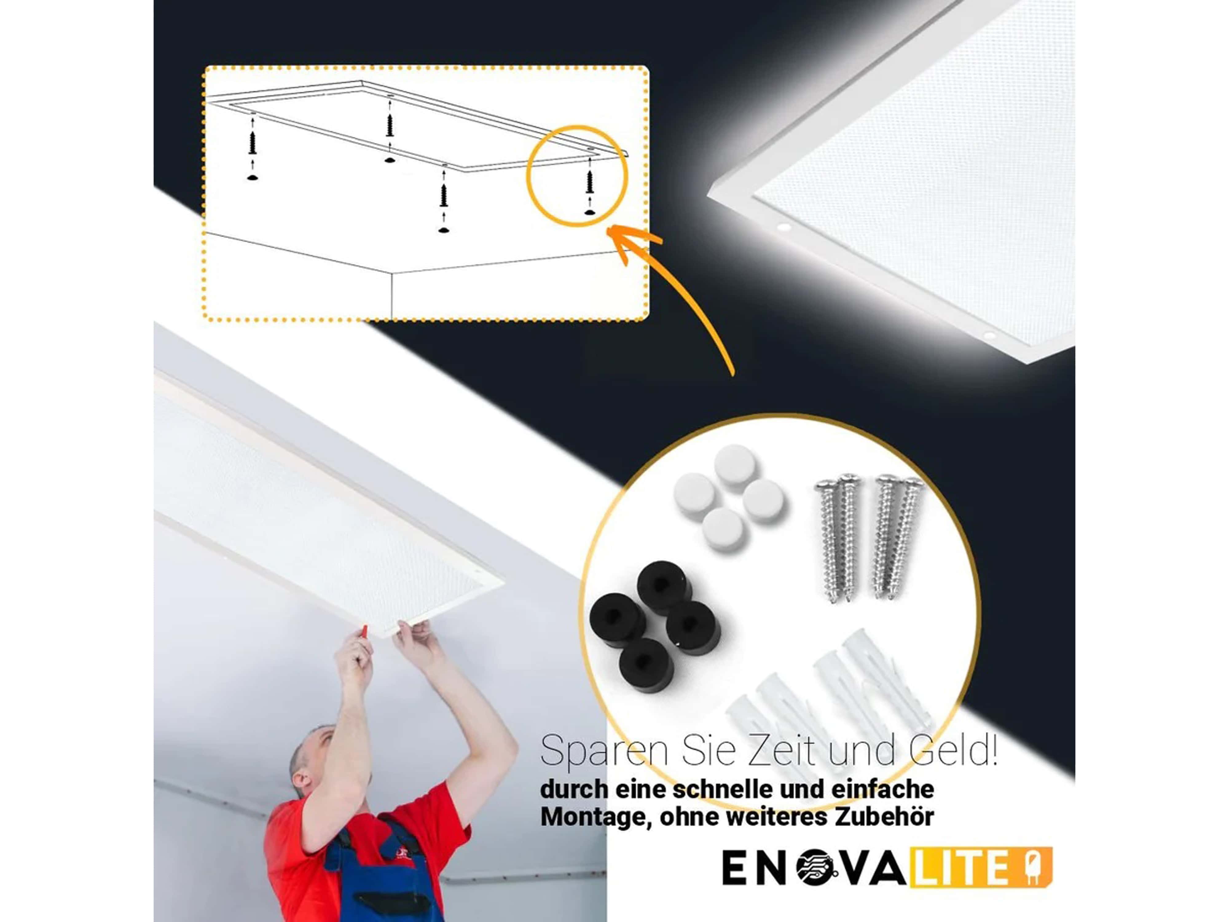 ENOVALITE LED-Panel, slim, UGR