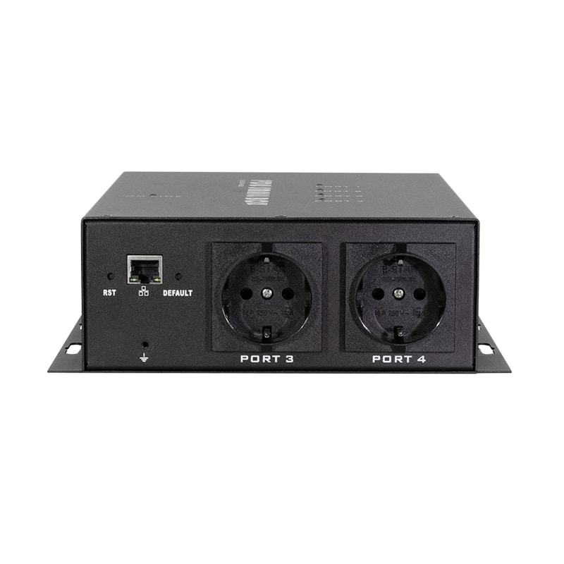 LOGILINK Smarte IP-Stromverteiler-Box PDU4S01, 4-fach, schwarz