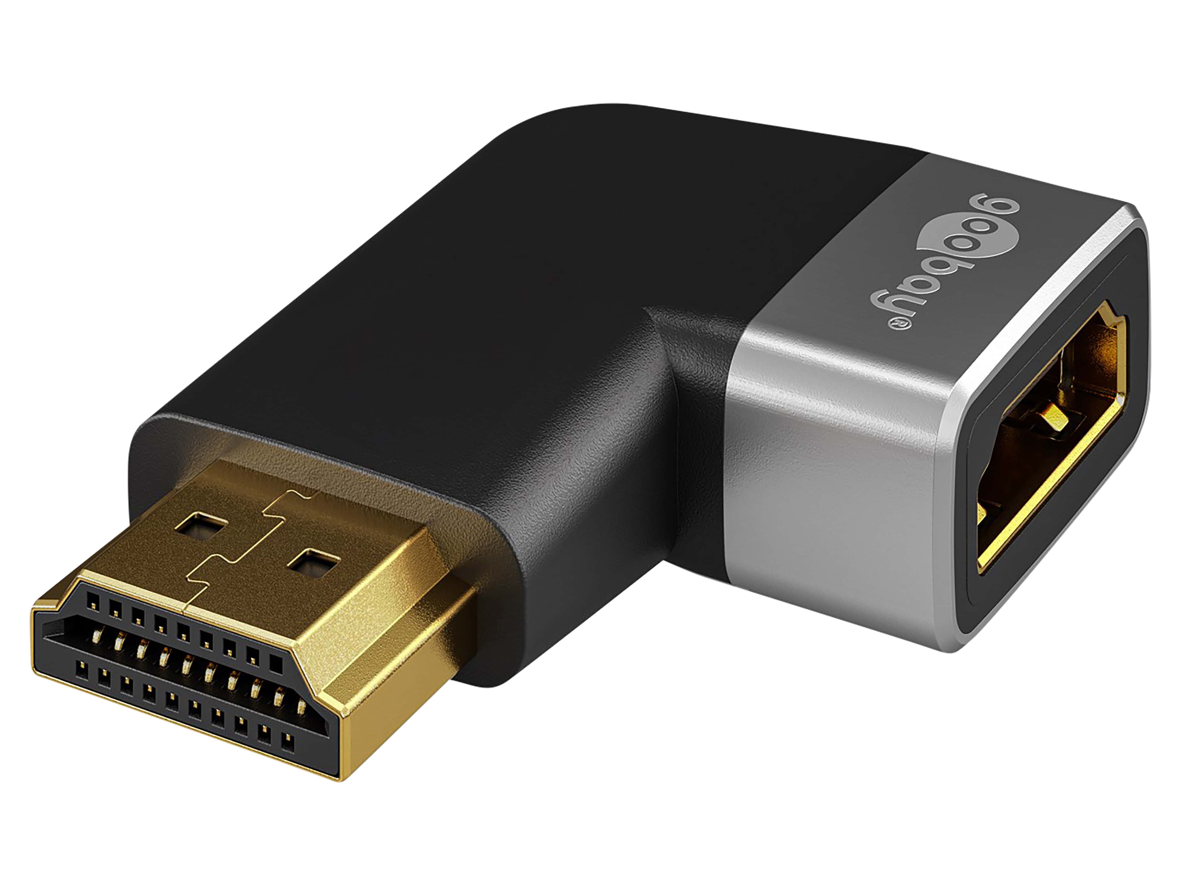 GOOBAY HDMI-Adapter 72012 270° horizontal 8k 60Hz vergoldet