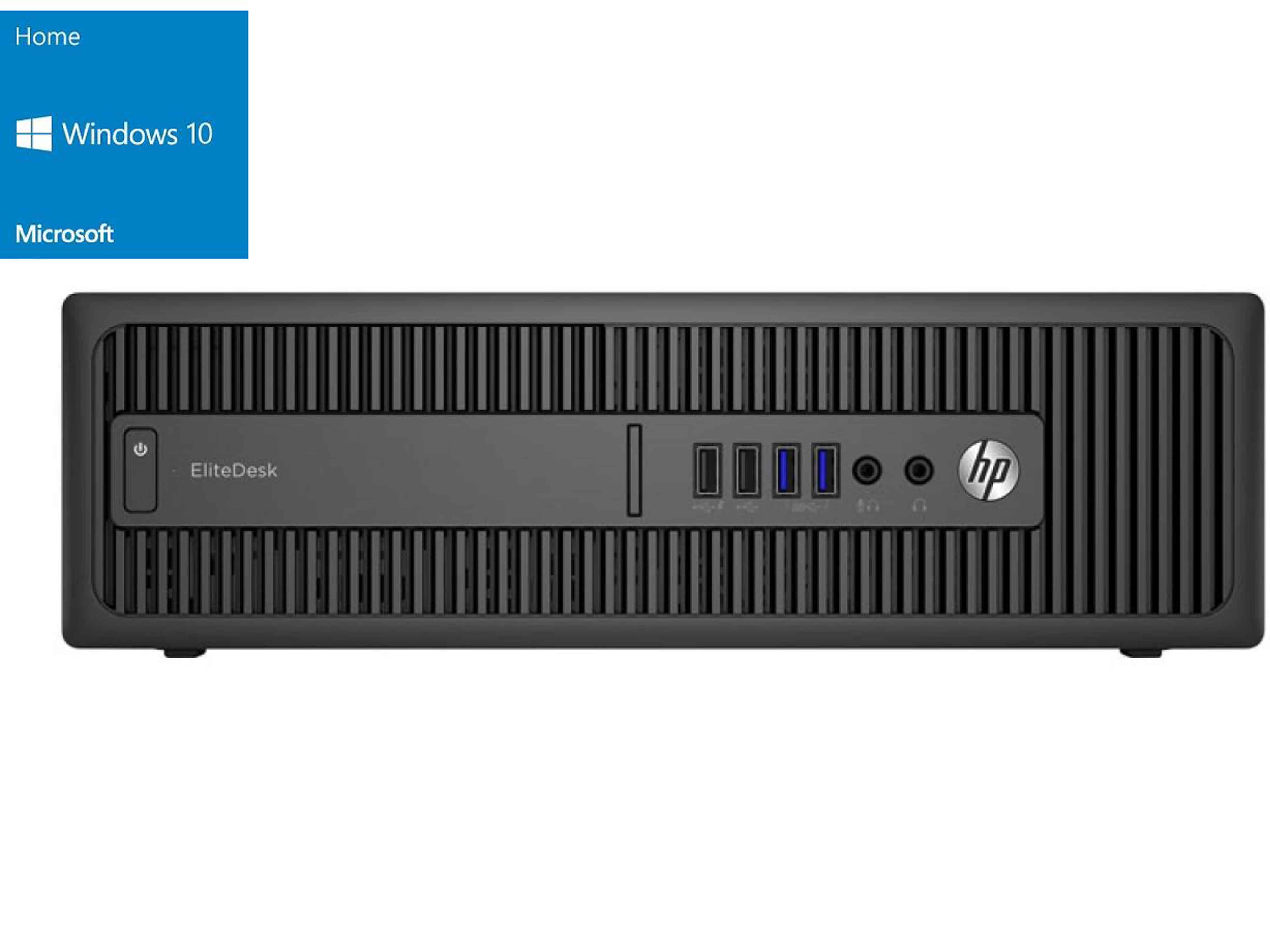 HP PC EliteDesk 800 G2, i3, 16GB, 960 GB SSD, Windows 10 Home, Refurbished