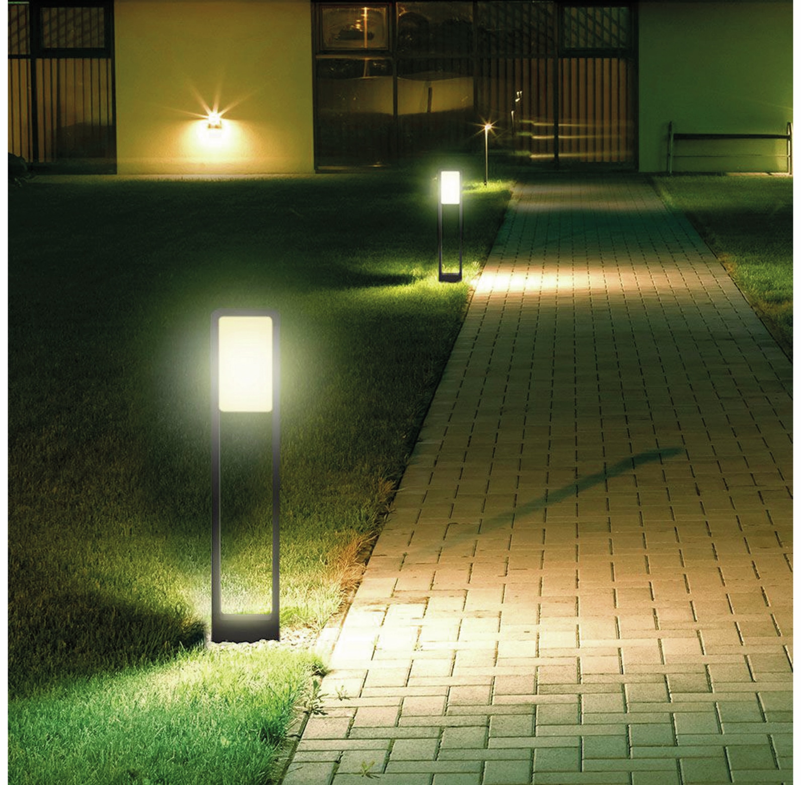 V-TAC LED-Gartenleuchte VT-33, EEK: F, 10W, 900lm, 4000k, schwarz, 800 mm