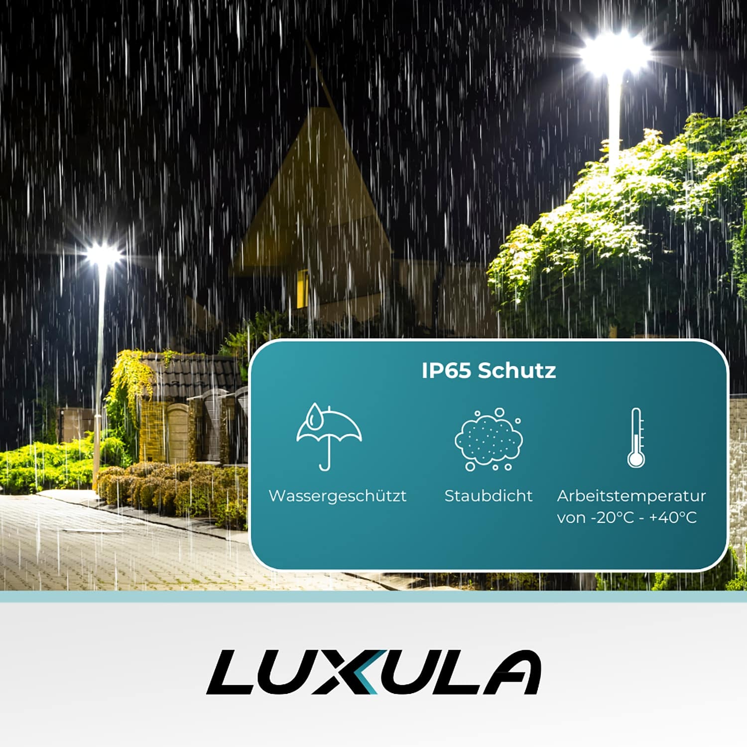 LUXULA LED-Hallenleuchte LX500143, HighBay, linear, 200W, 20000lm, 4000K