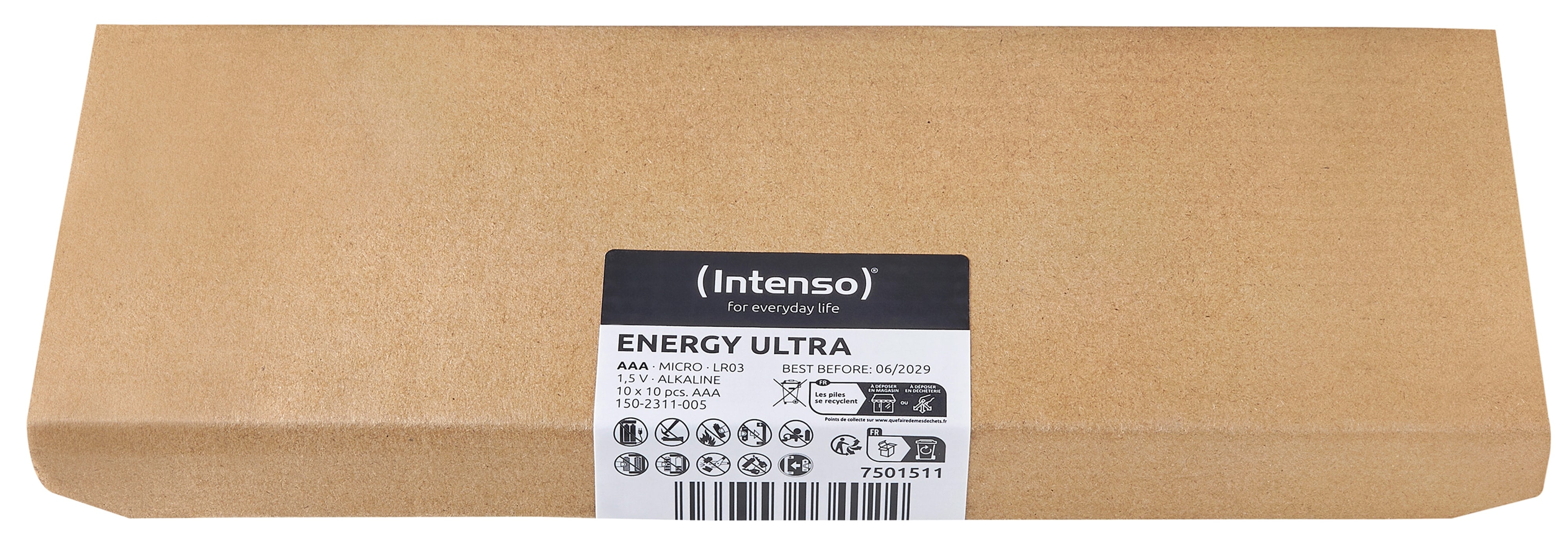 INTENSO Micro-Batterie Energy Ultra, AAA LR03, 100 Stück