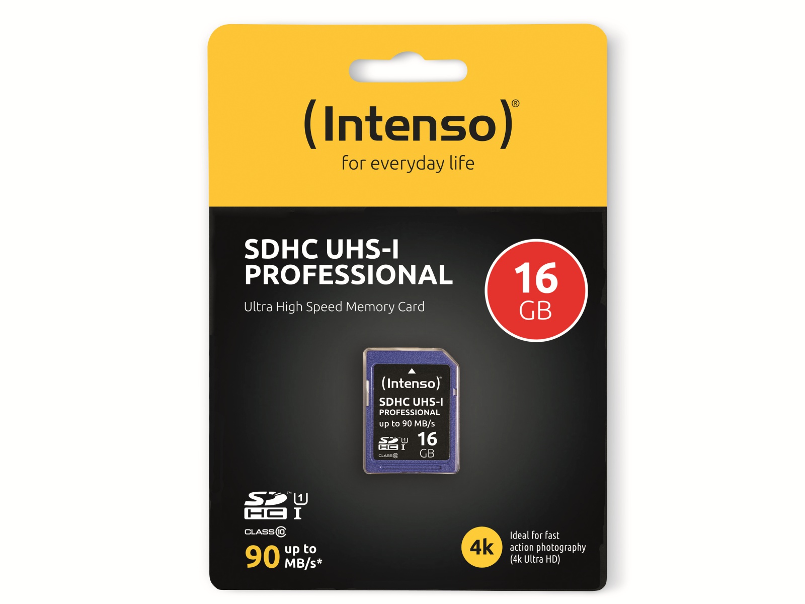 INTENSO SDHC Card 3431470, 16 GB, Class 10, UHS-I