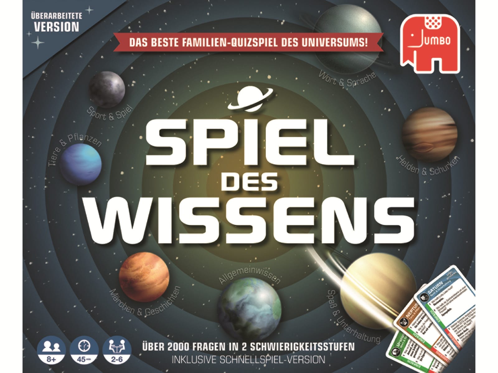 JUMBO Spiele Familienspiel, 19498, Spiel des Wissens