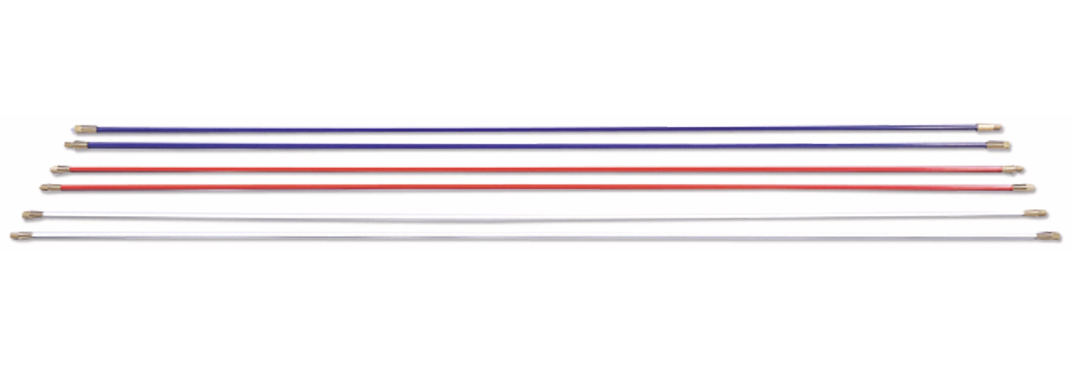 HELLERMANNTYTON Kabeleinziehhilfe, 897-90005, Cable Scout+Zubehör CS-P4 Erw.stangen,4mm, weiss,Paar