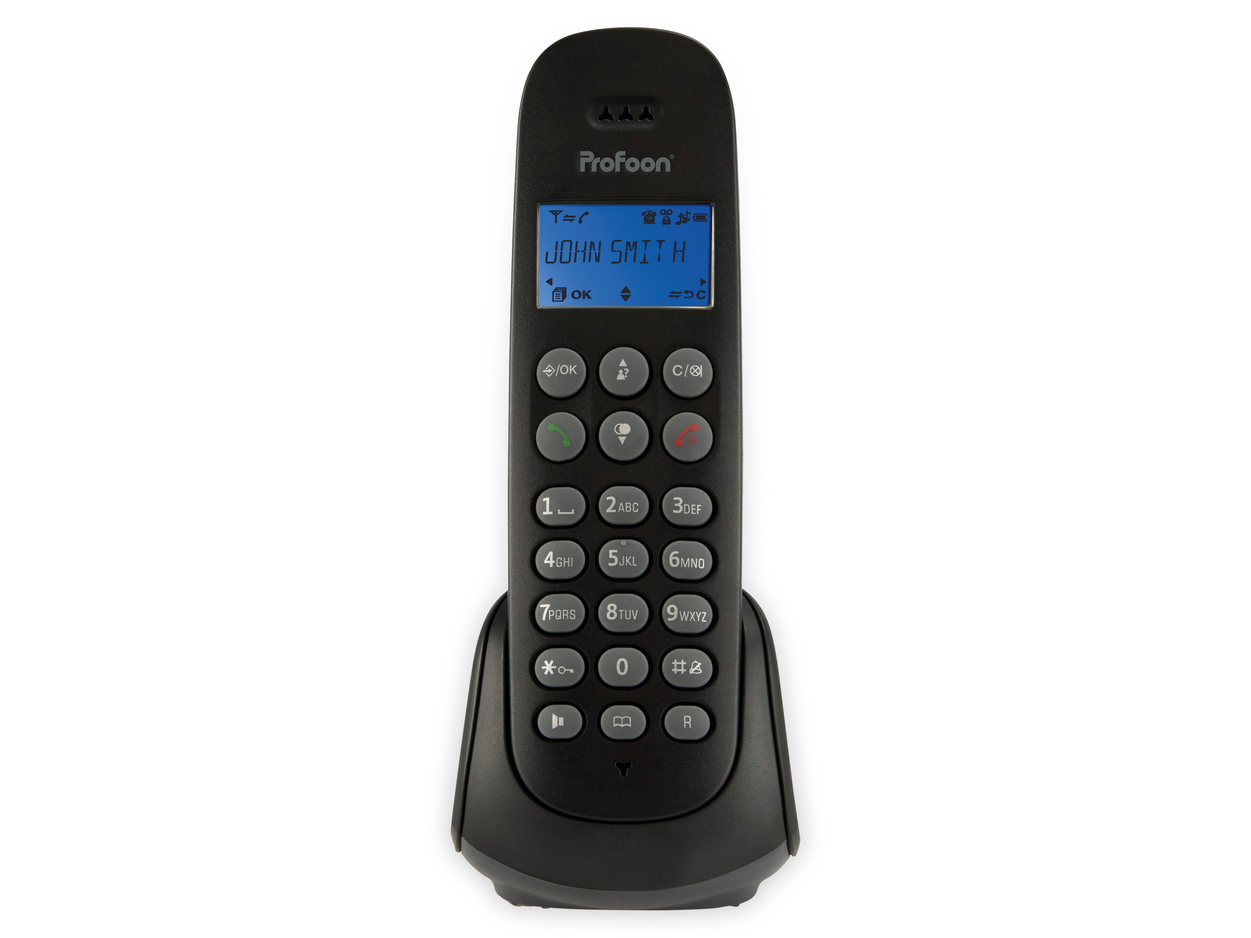 PROFOON DECT-Telefon PDX-300, schwarz