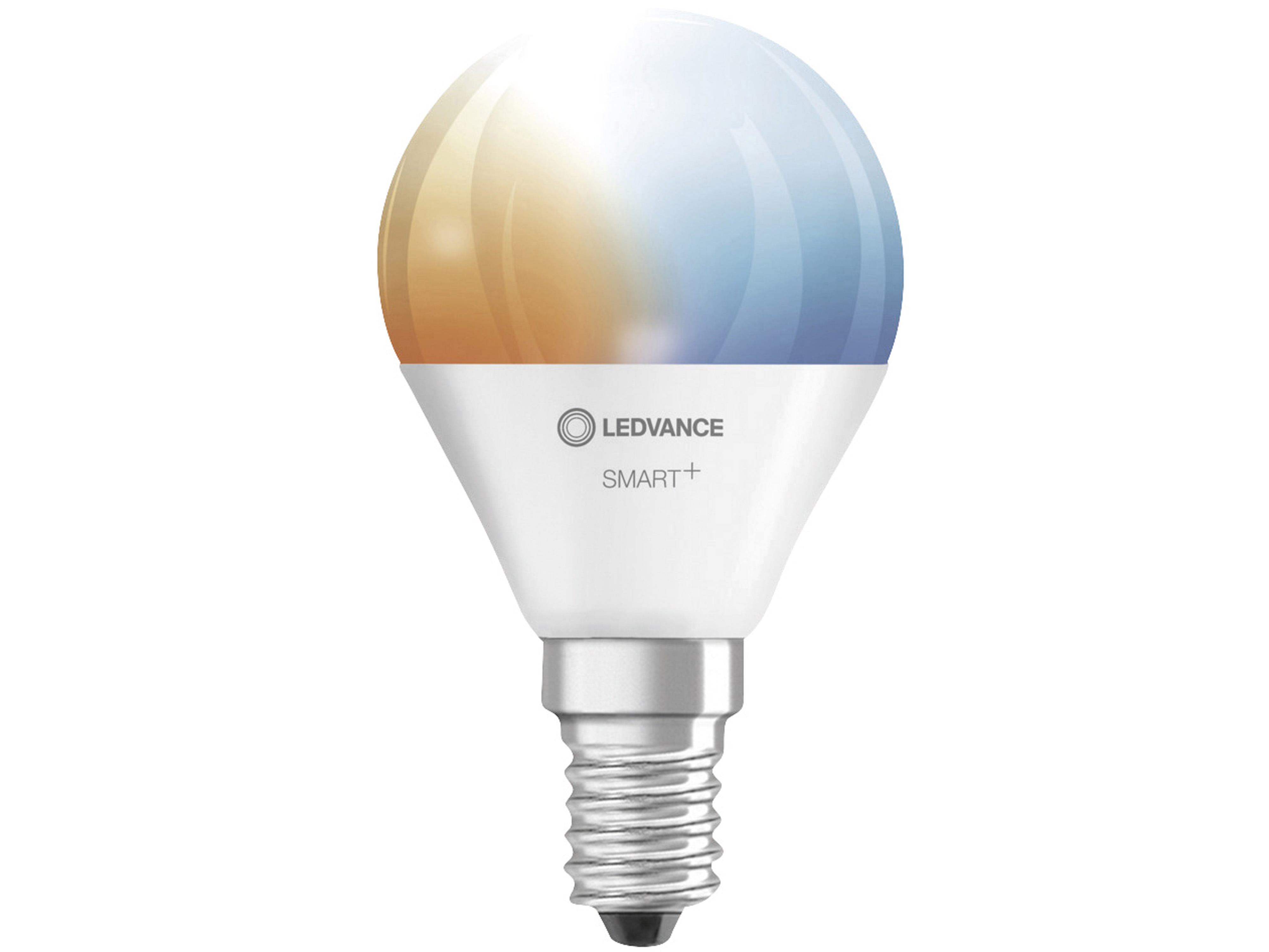 LEDVANCE LED-Lampe SMART+ WiFi Mini bulb, P46, E14, EEK: F, 4,9 W, 470 lm, 2700…6500 K, Smart