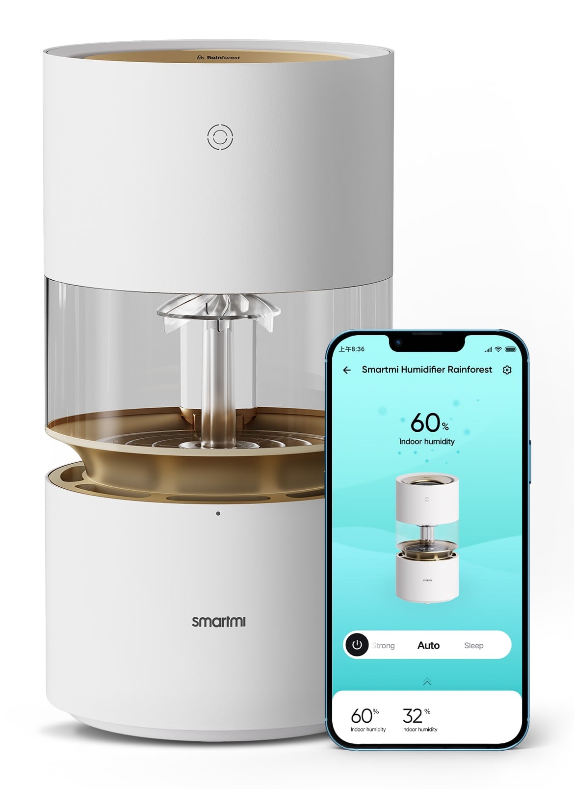 SMARTMI Luftbefeuchter Humidifer Rainforest