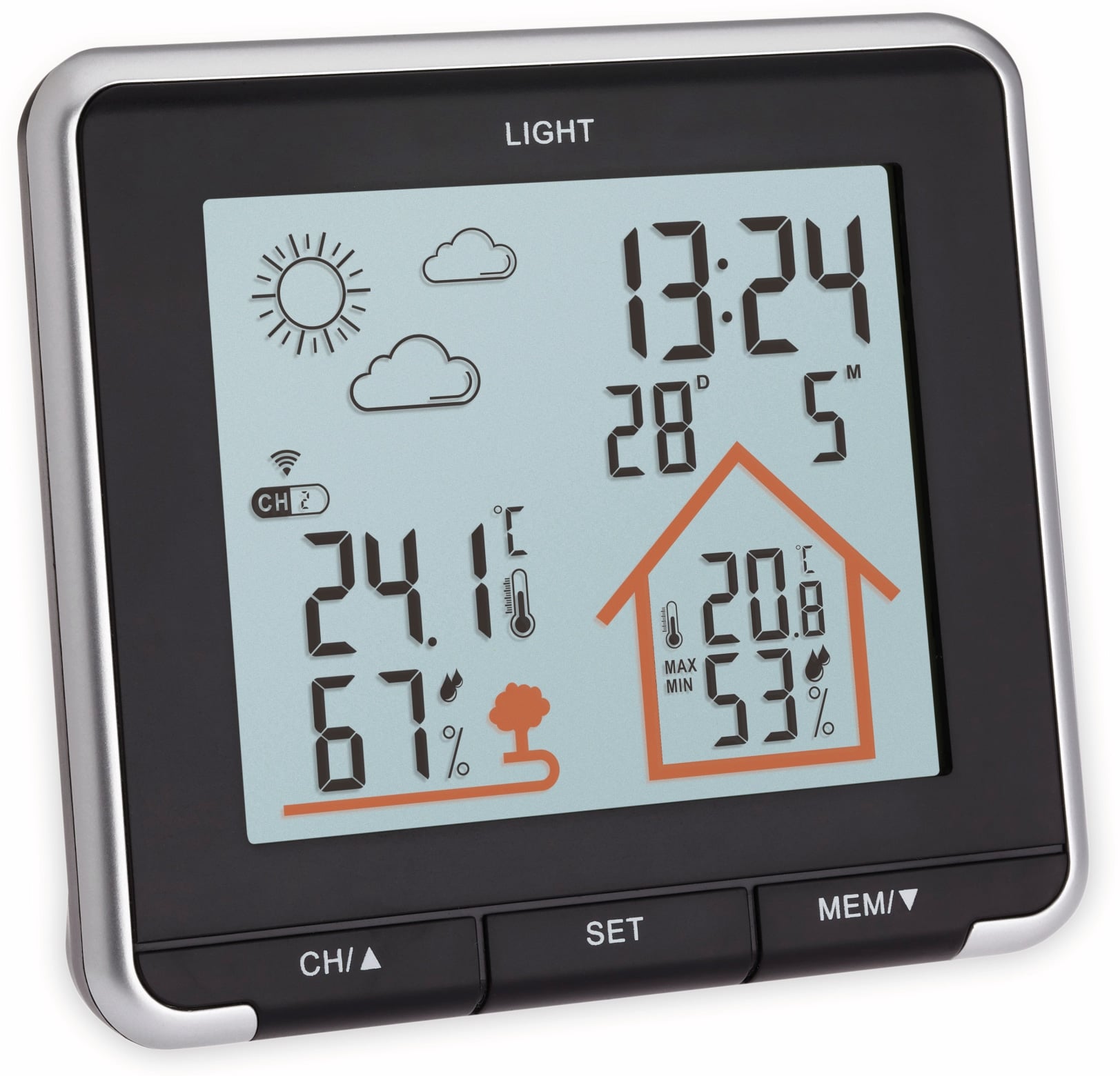 TFA Funk-Wetterstation Life, schwarz, 35.1153.01