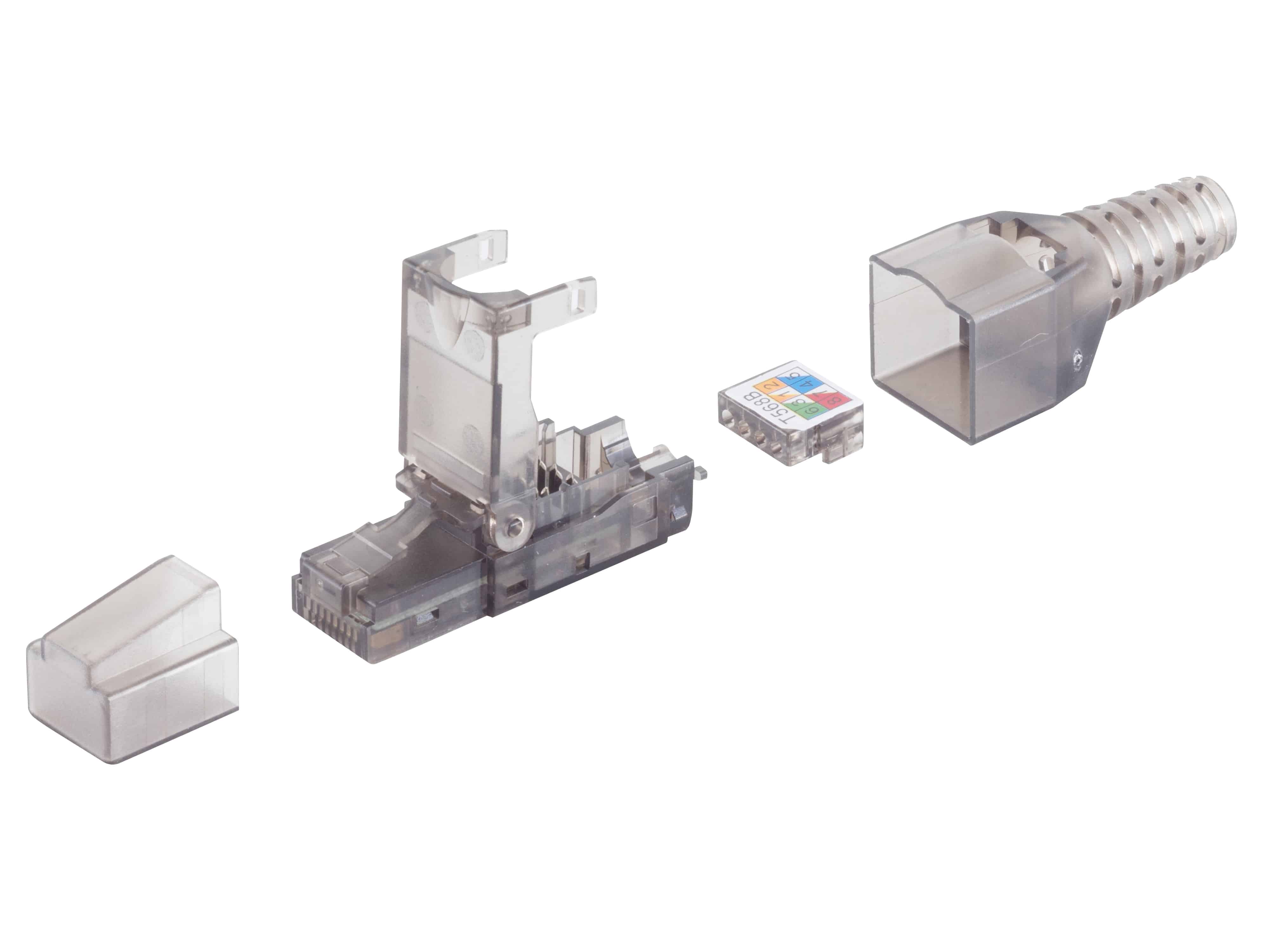 S-IMPULS RJ-45 Stecker werkzeuglos UTP CAT.6a