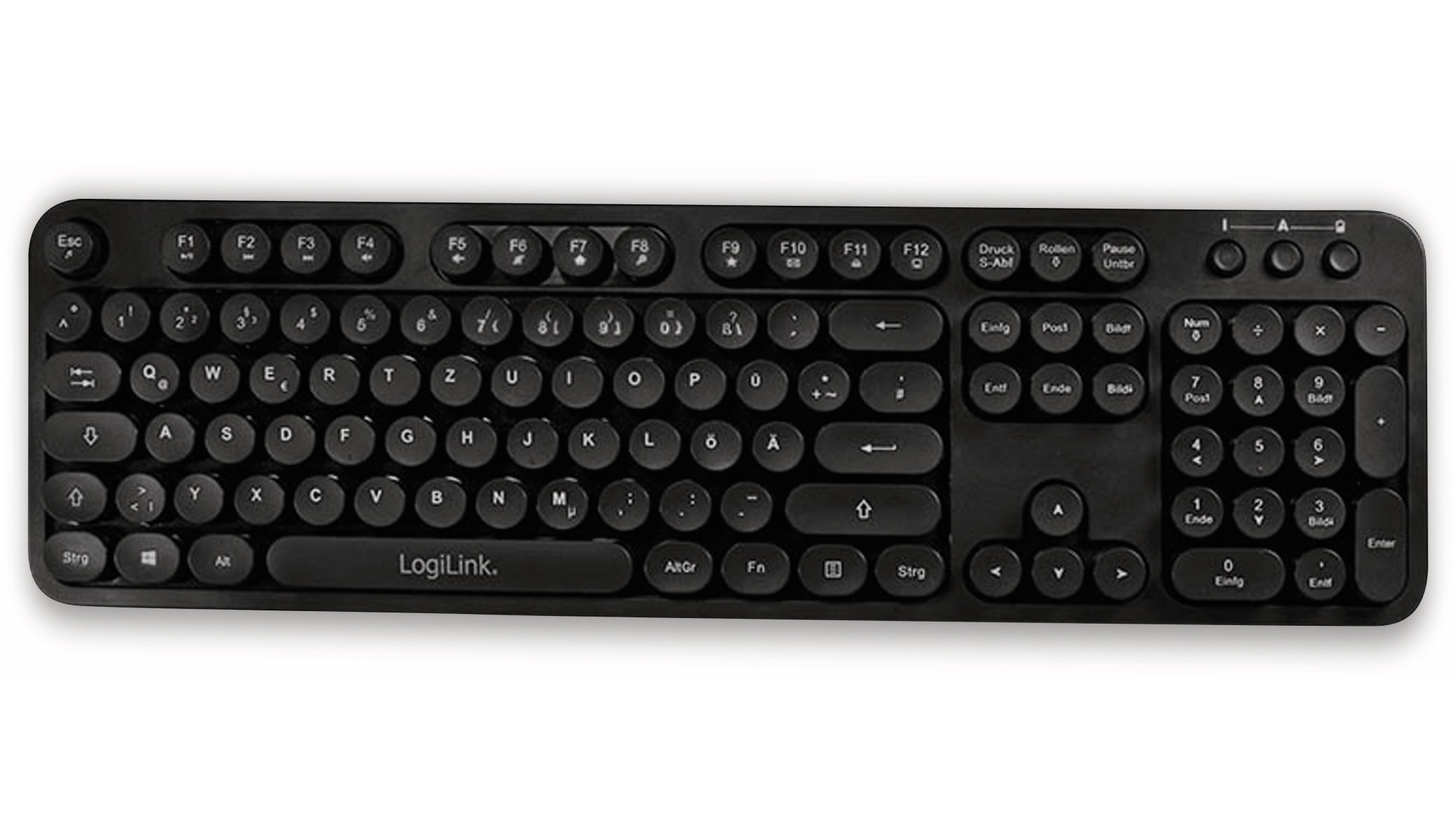 LOGILINK Funk Tastatur- und Maus-Set ID0178, Retro