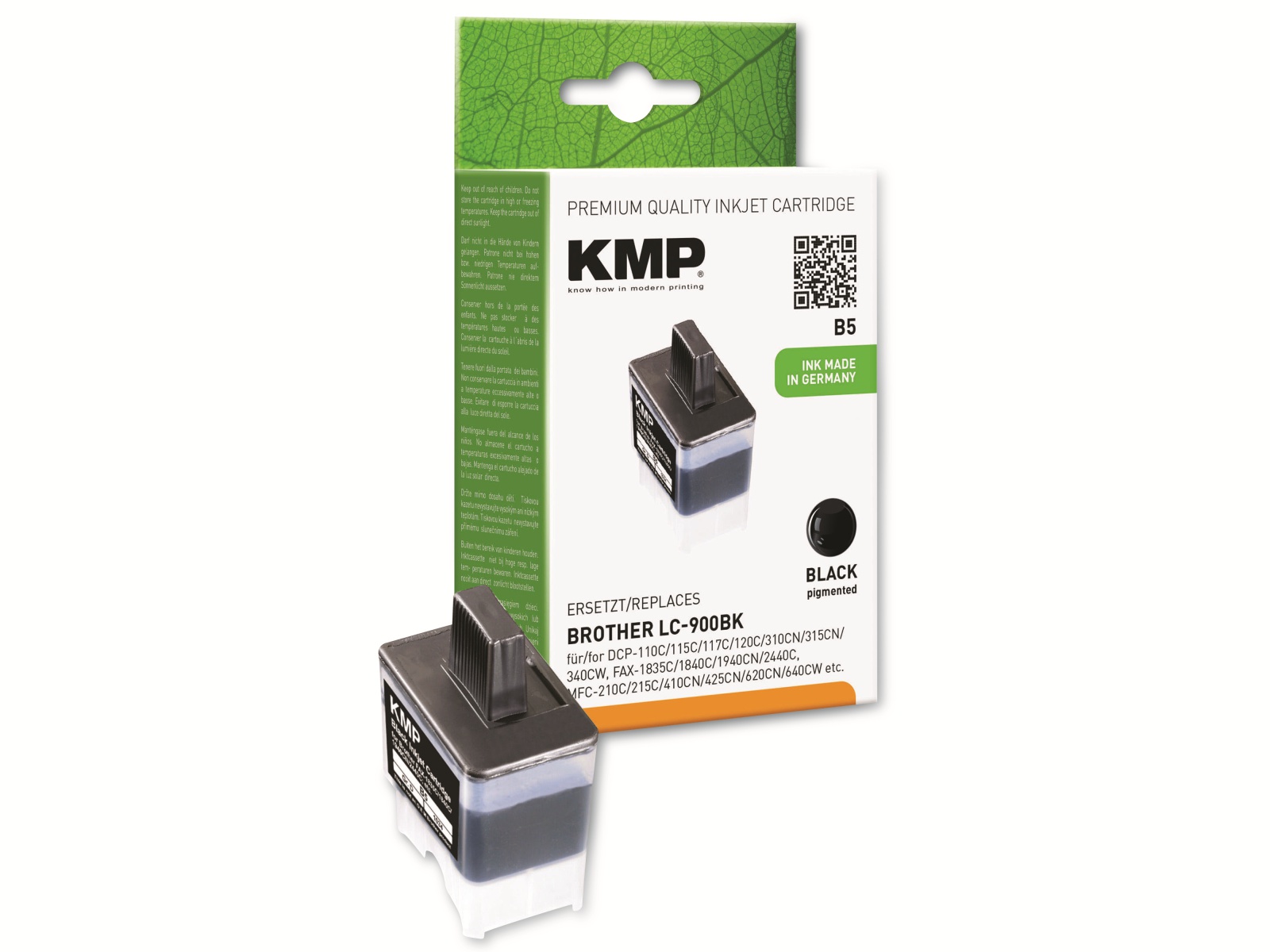 KMP Tintenpatrone kompatibel für Brother LC-900BK/LC-41BK, schwarz