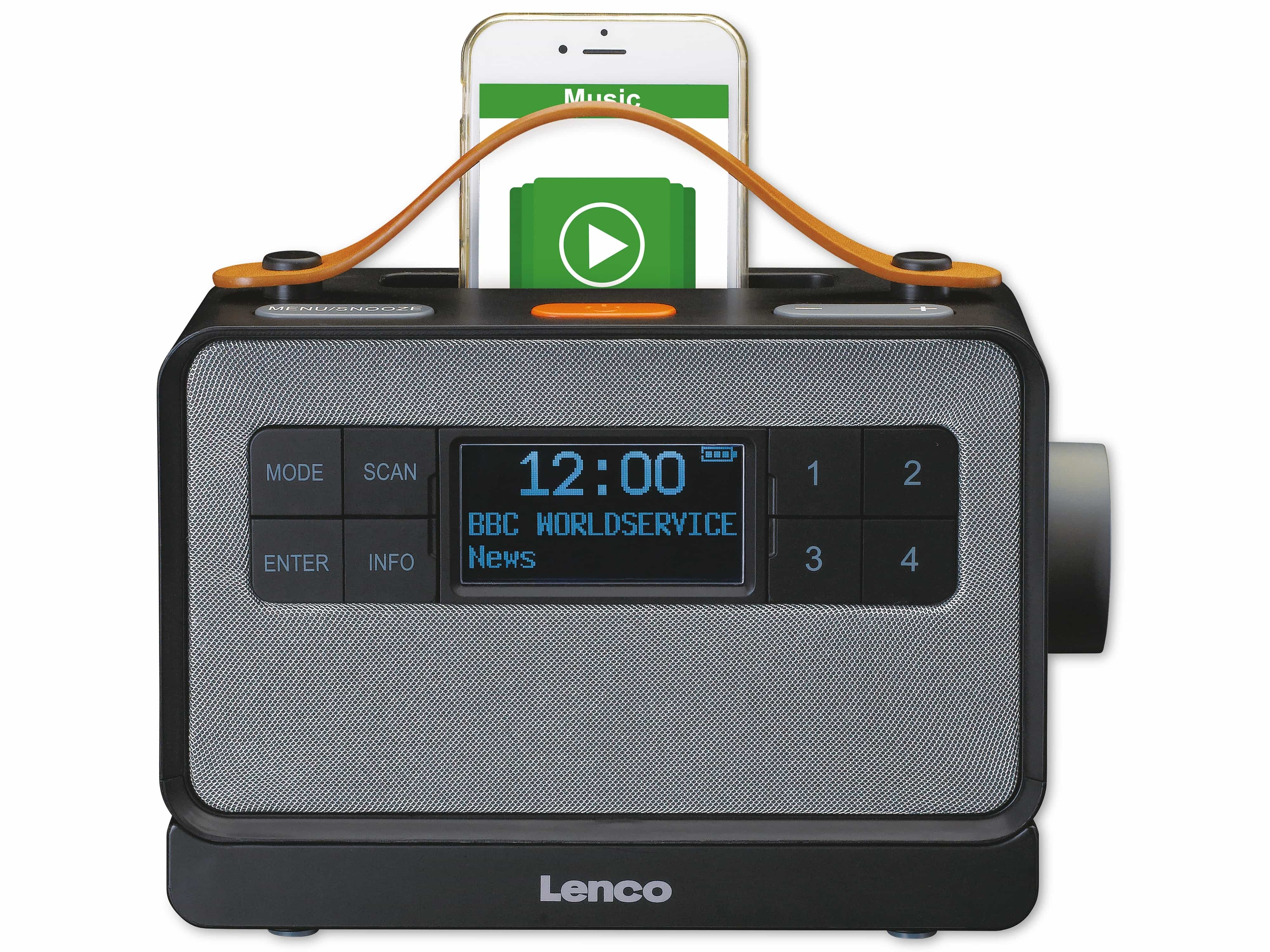 LENCO DAB+/FM Radio PDR-065BK, schwarz