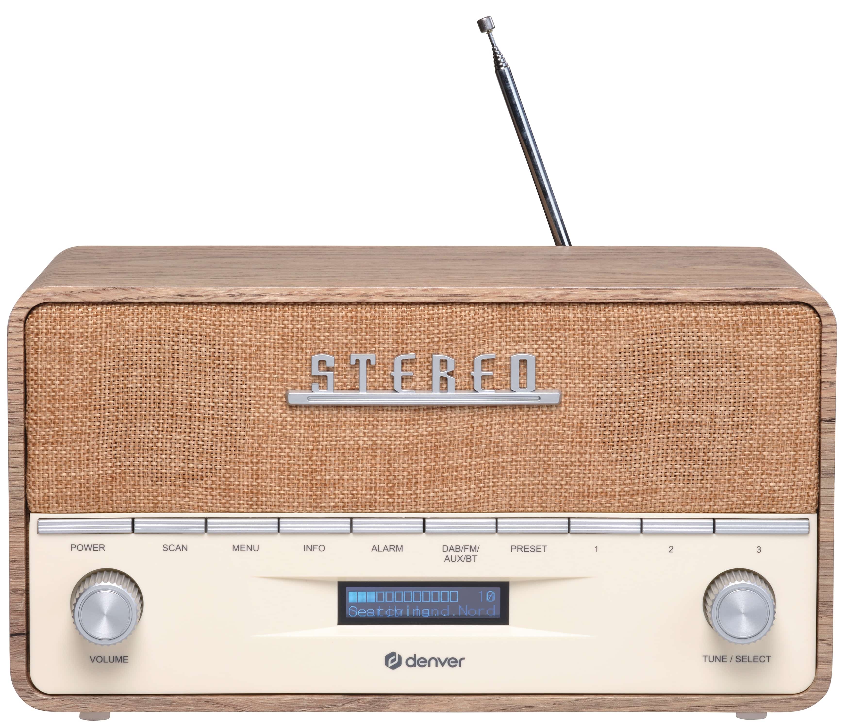 DENVER DAB+/UKW-Radio DAB-36LW, Retrostyle