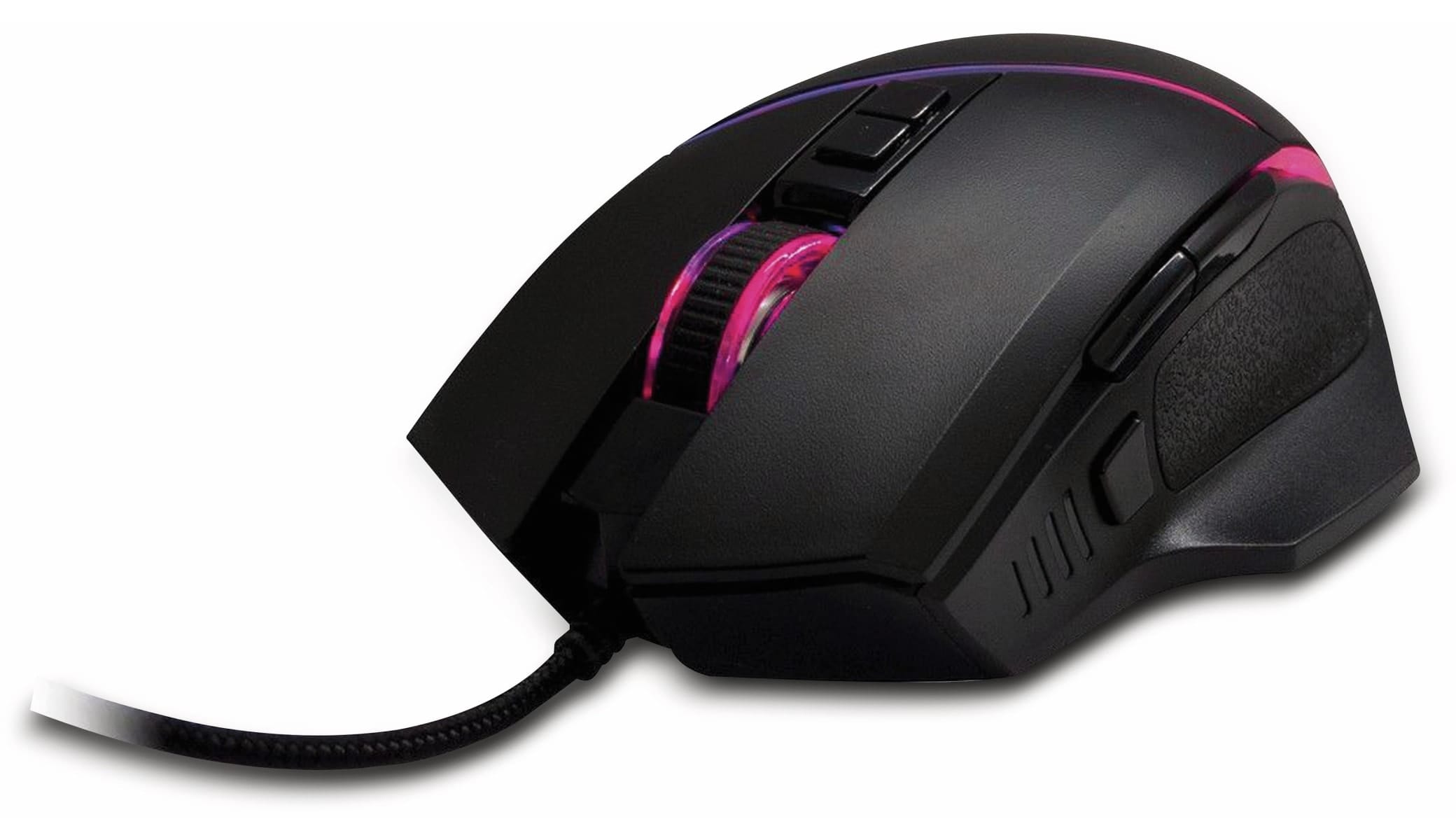 INTER-TECH USB-Maus GT-100, RGB, 6400 dpi