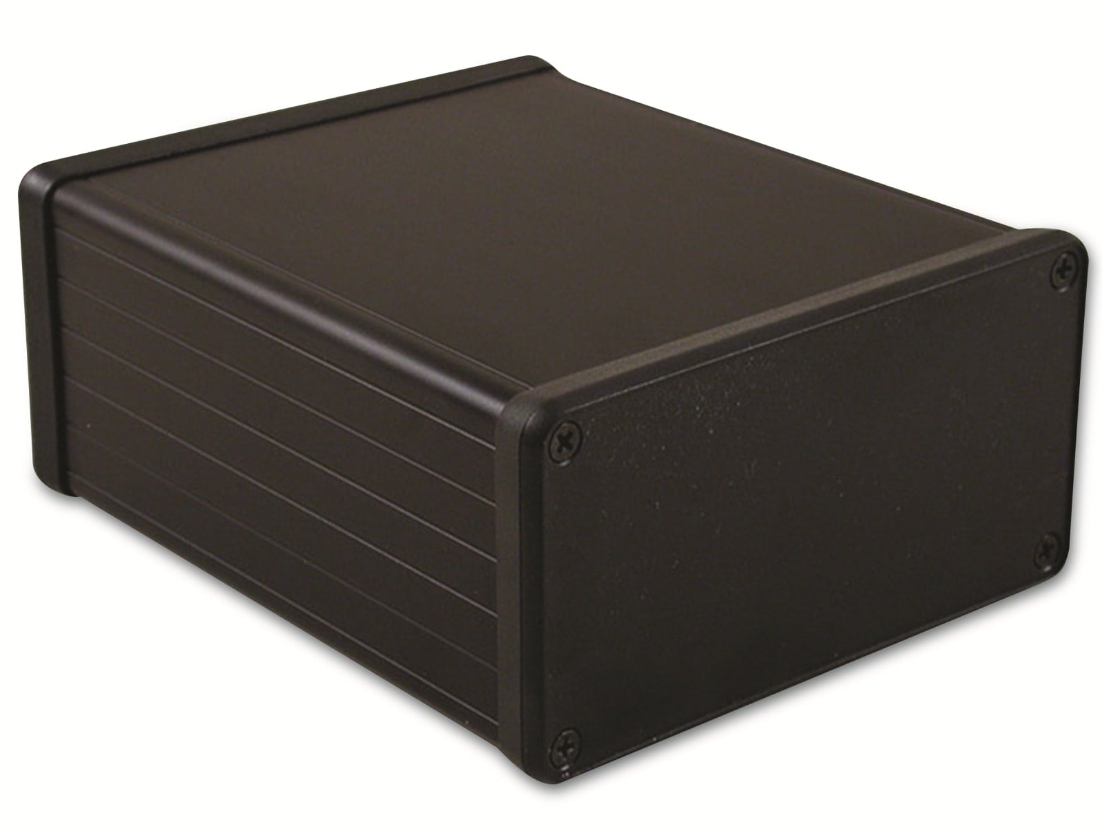 HAMMOND Profil-Gehäuse,1455N1202BK, Extruded Aluminium, schwarz Aluminium, IP54, 120x103x53 mm