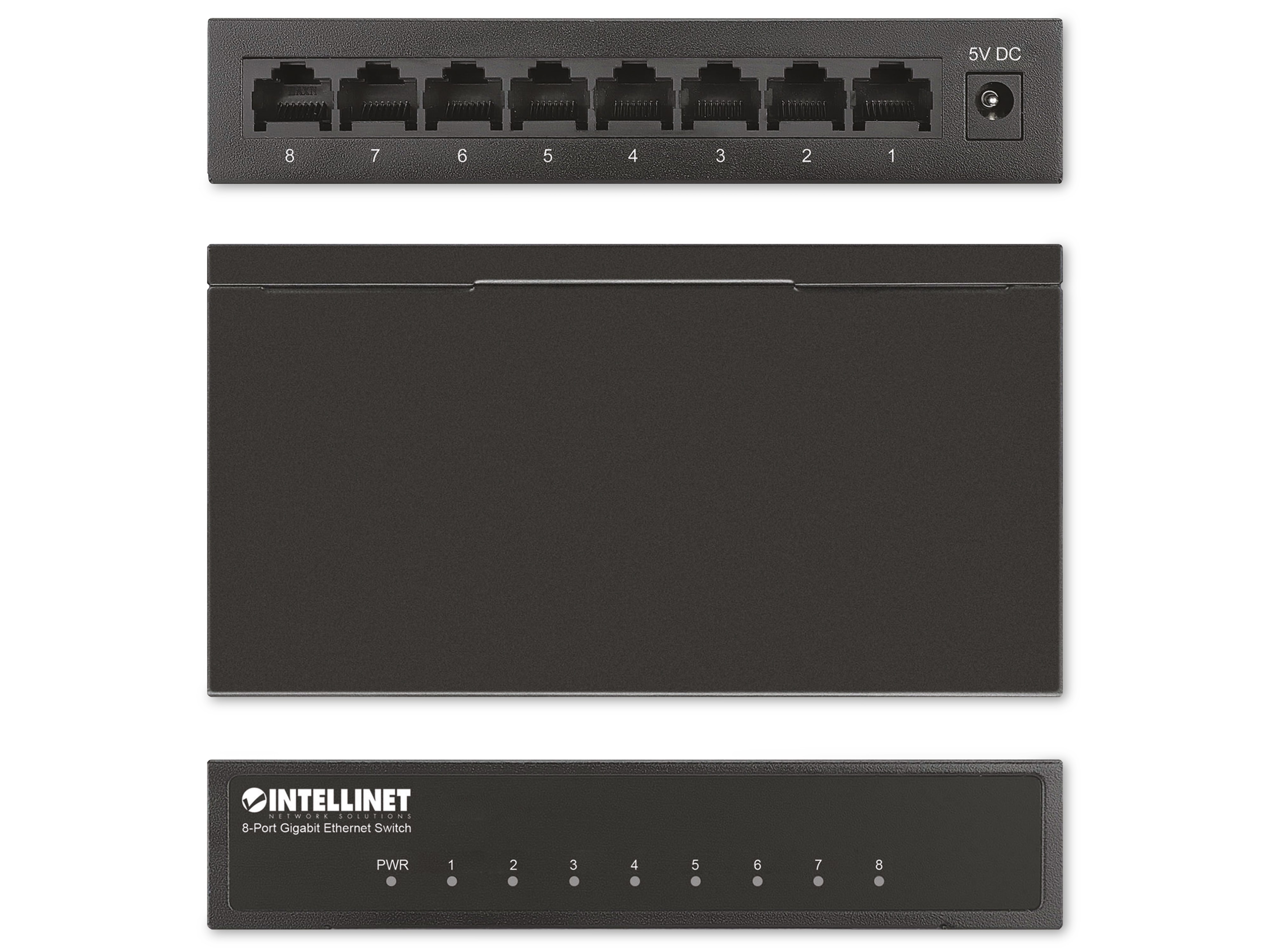 INTELLINET Ethernet Switch 530347 8-Port Gigabit