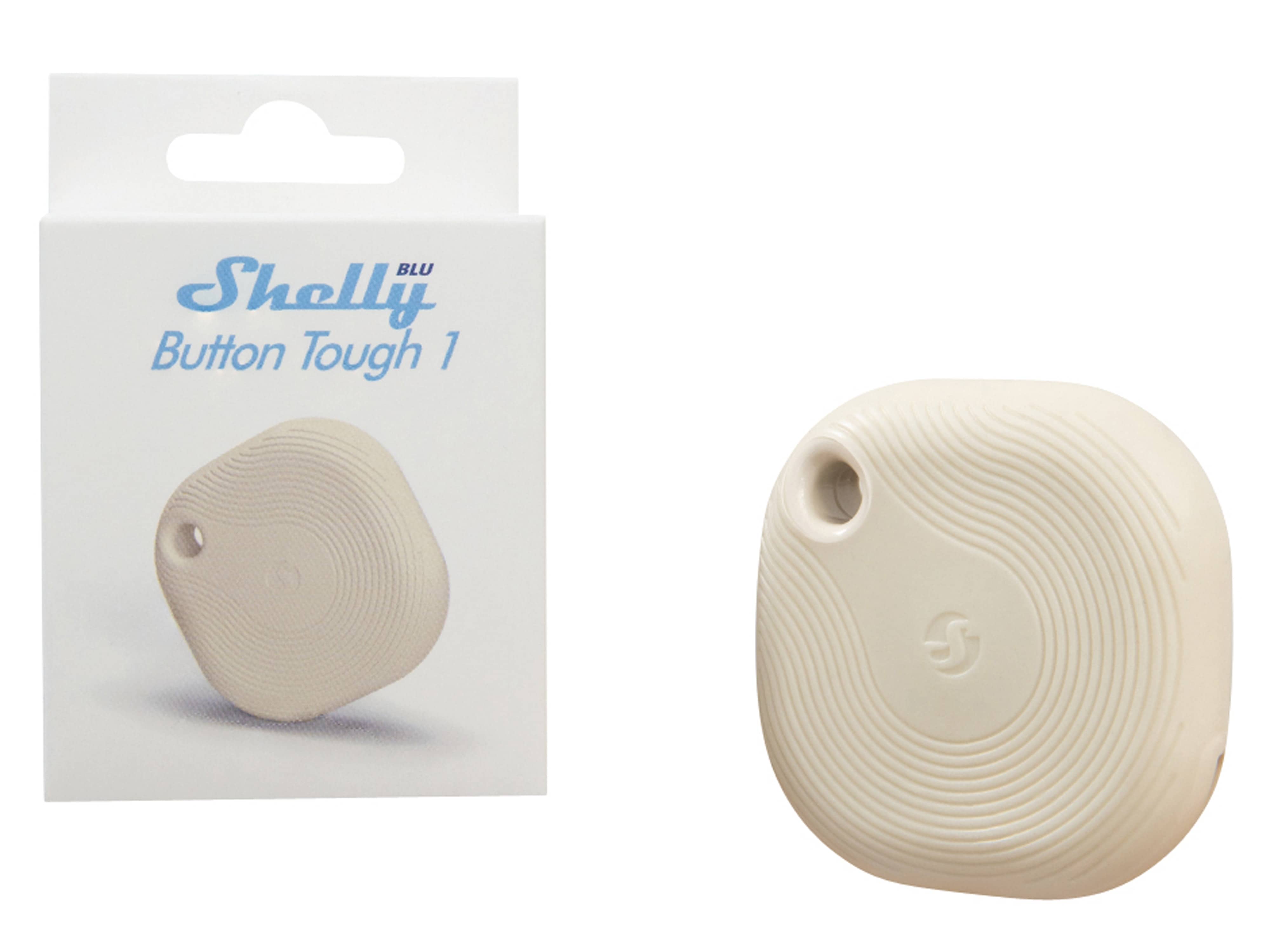 SHELLY Schalter u. Dimmer Blu Button Tough1 Ivory, Plug&Play, BT