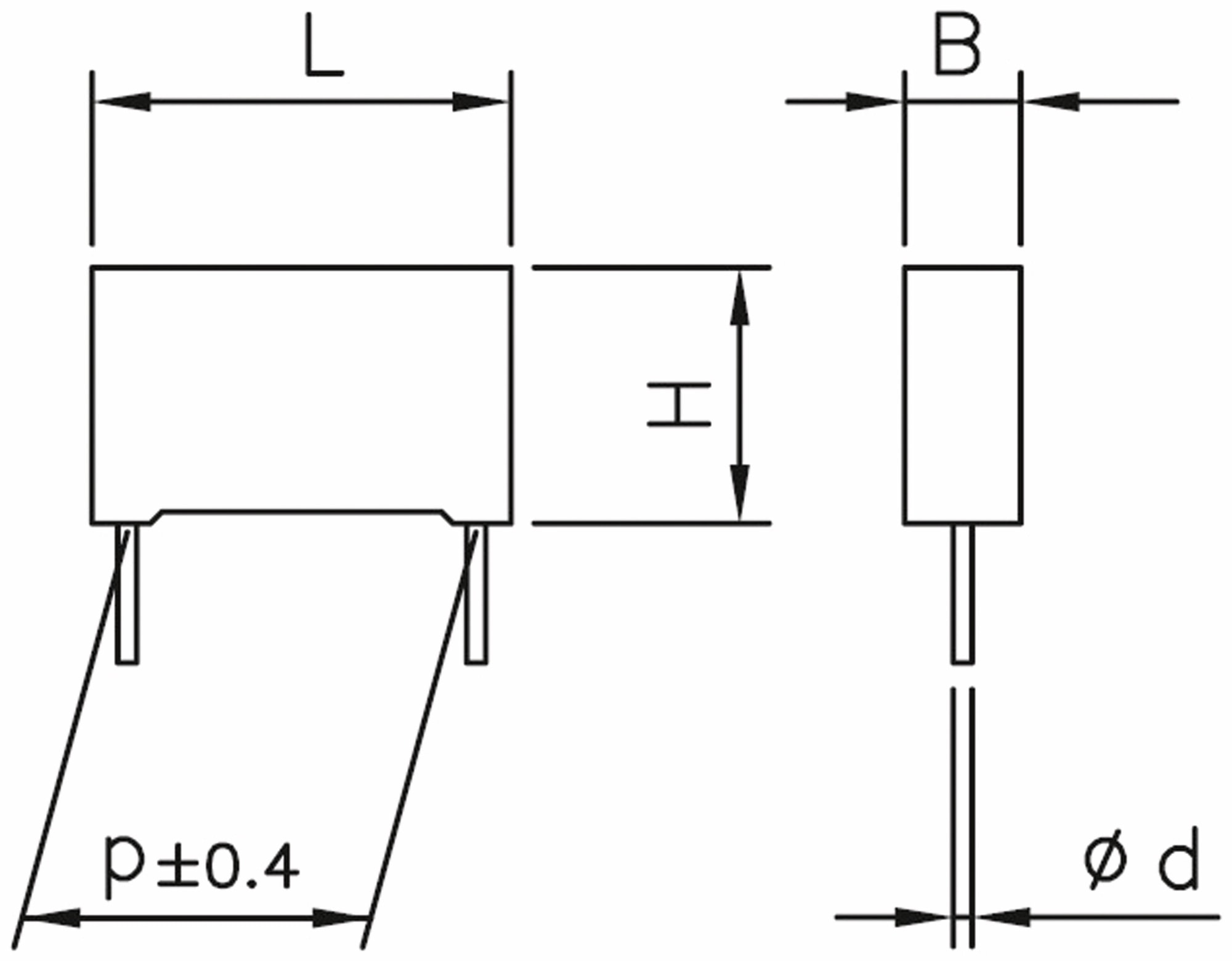 KEMET Entstörkondensator, 3,3nF, 300V