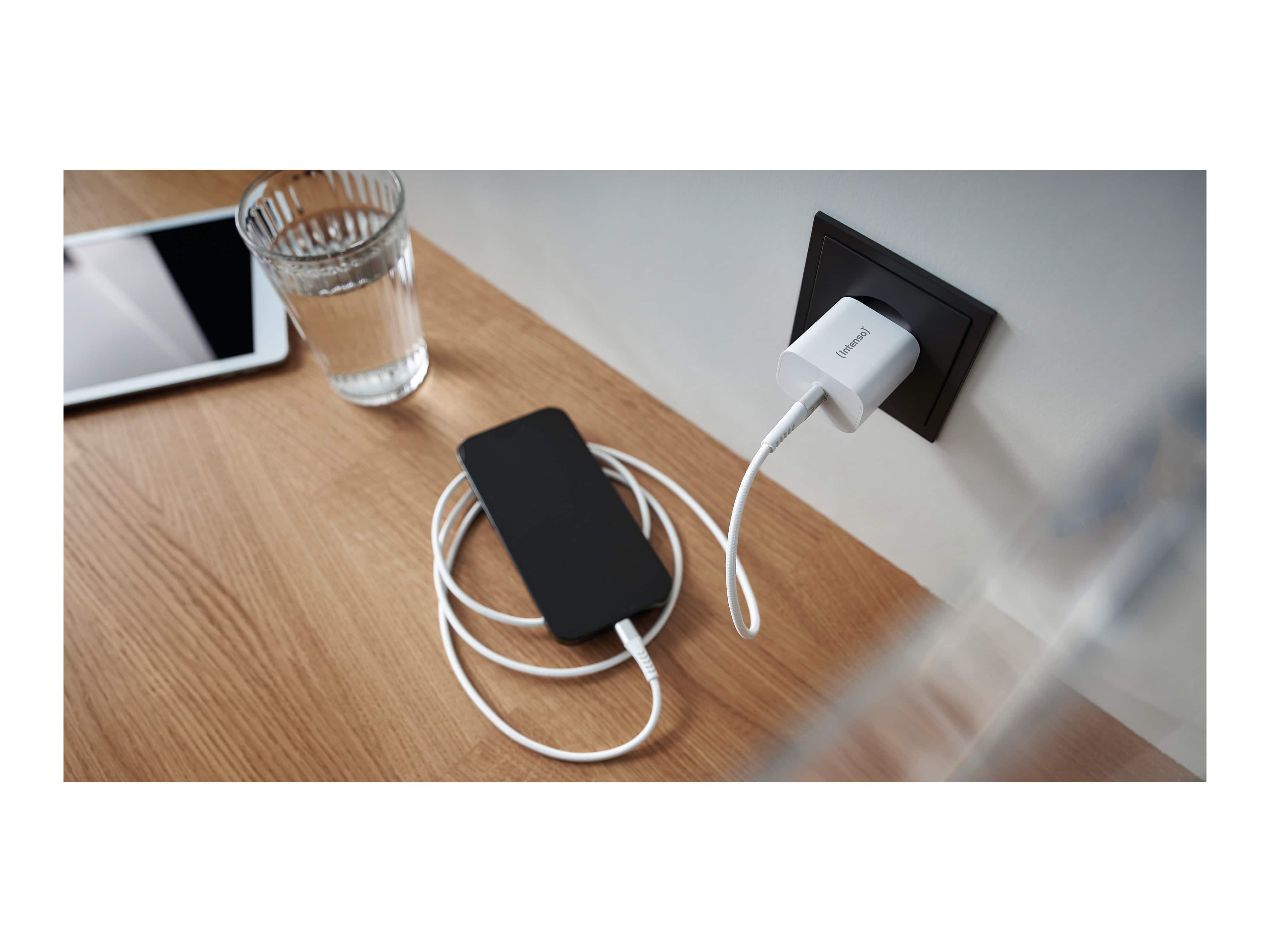 INTENSO USB-Ladegerät W20C, 1 x USB-C, 20 Watt 