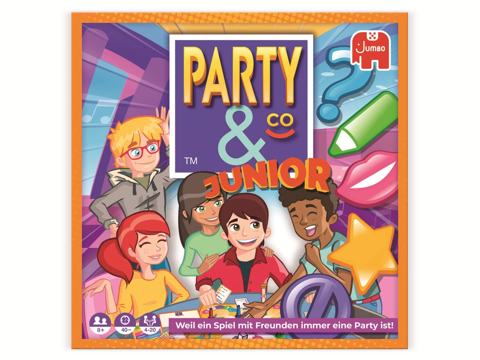 JUMBO Spiele Partyspiel, 19865, Party & Co. Junior