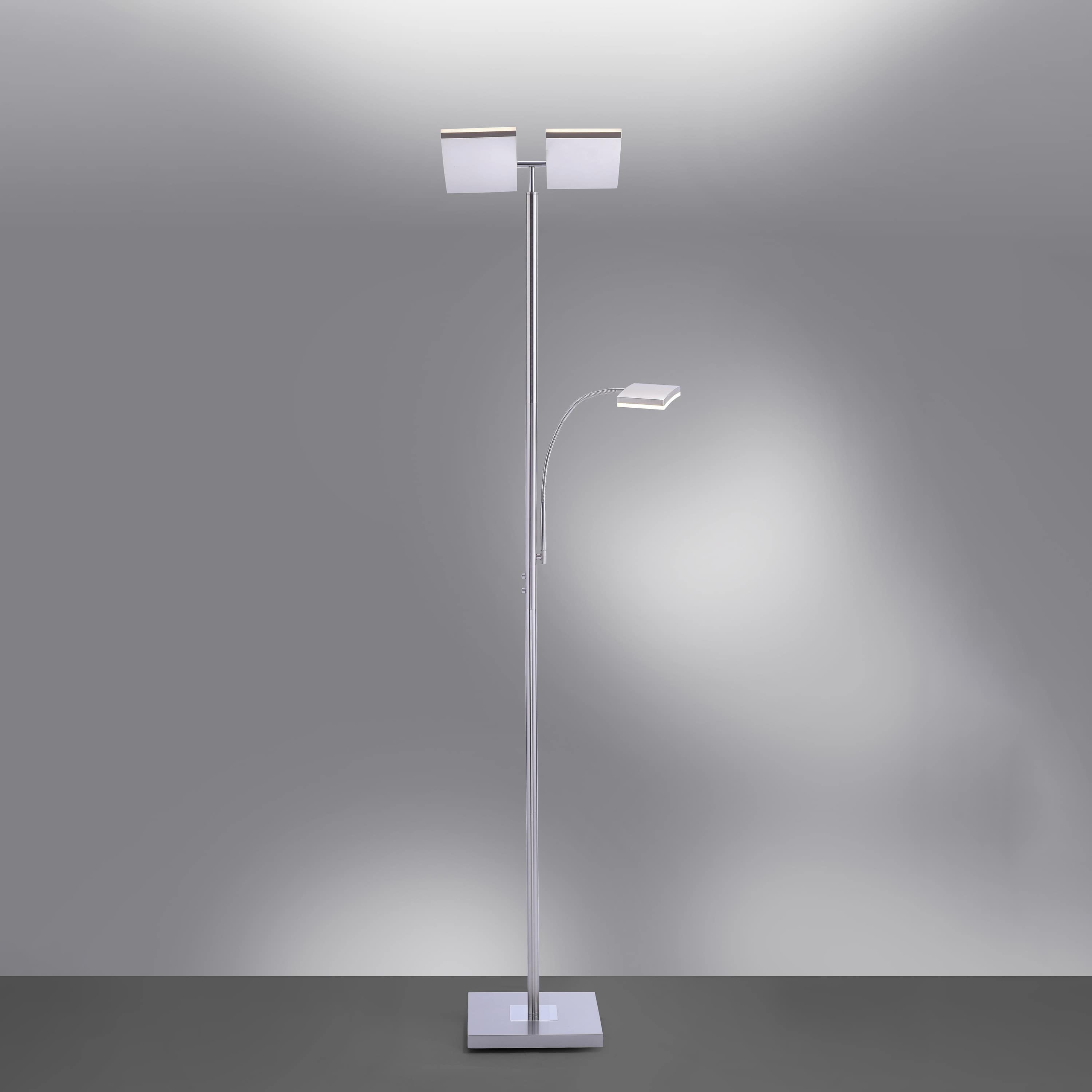 JUST LIGHT LED-Stehleuchte 11725-55 stahl, 25 W, 2900 lm, 3000 K