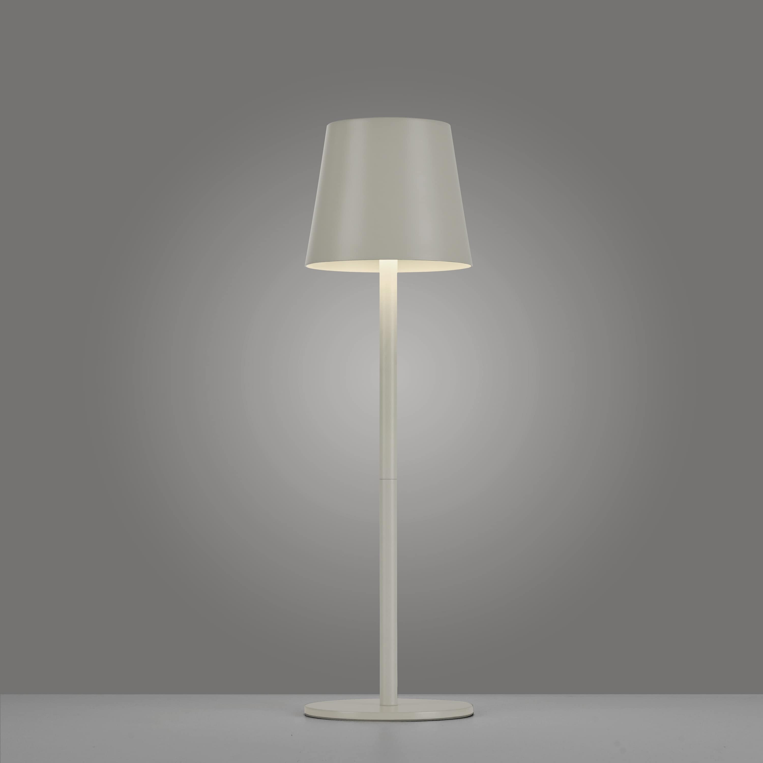 JUST LIGHT LED-Akku-Tischleuchte 19250-40 grau-beige, 2,5 W, 320 lm, 3000 K, IP54