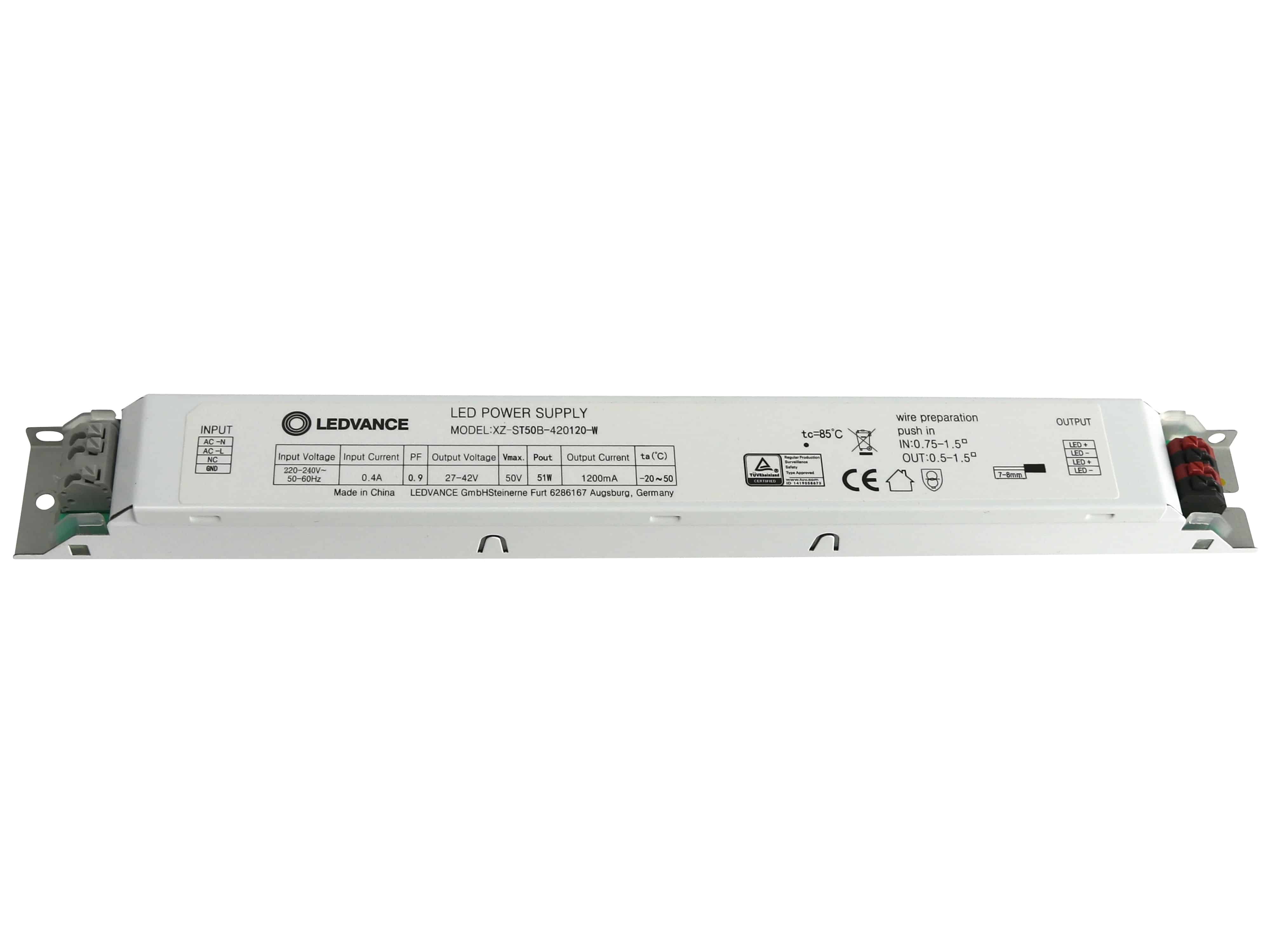 LEDVANCE LED-Schaltnetzteil XZ-ST50B-420120-W, 51 W