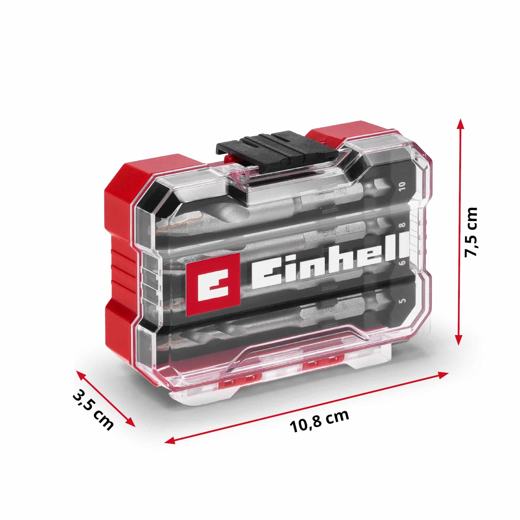 EINHELL Fliesenbohrer-Set, 51404, XS-Case, 5-10 mm, 4-teilig