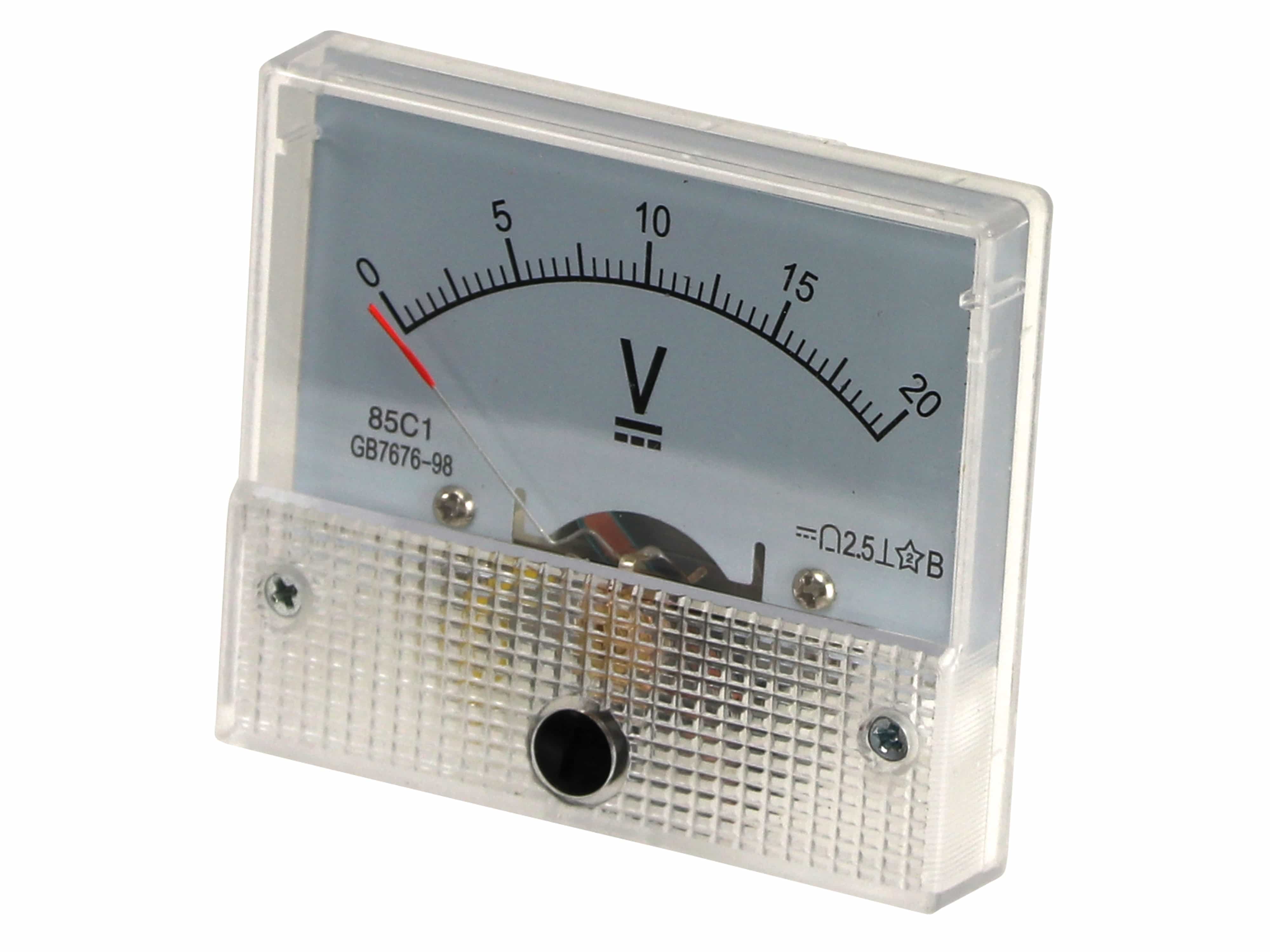 Einbau-Messinstrument, 0...20 V-