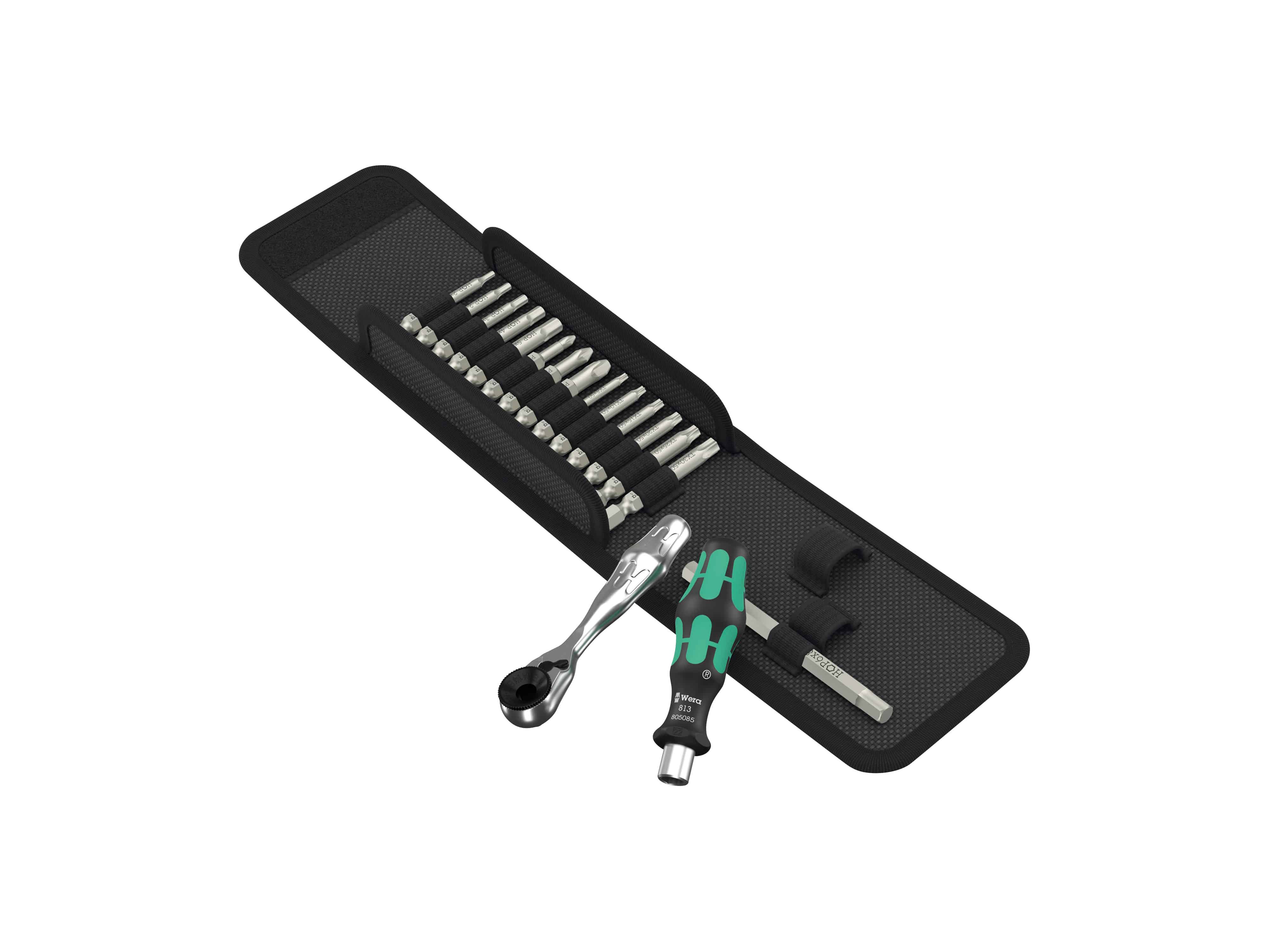 WERA Bit-Set, 05222801001, Fensterbau-Set Special Edition, 19-teilig