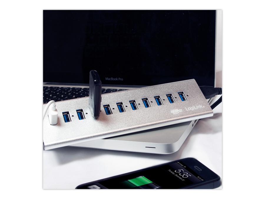 LOGILINK USB 3.0-Hub UA0229, 10-port, aktiv