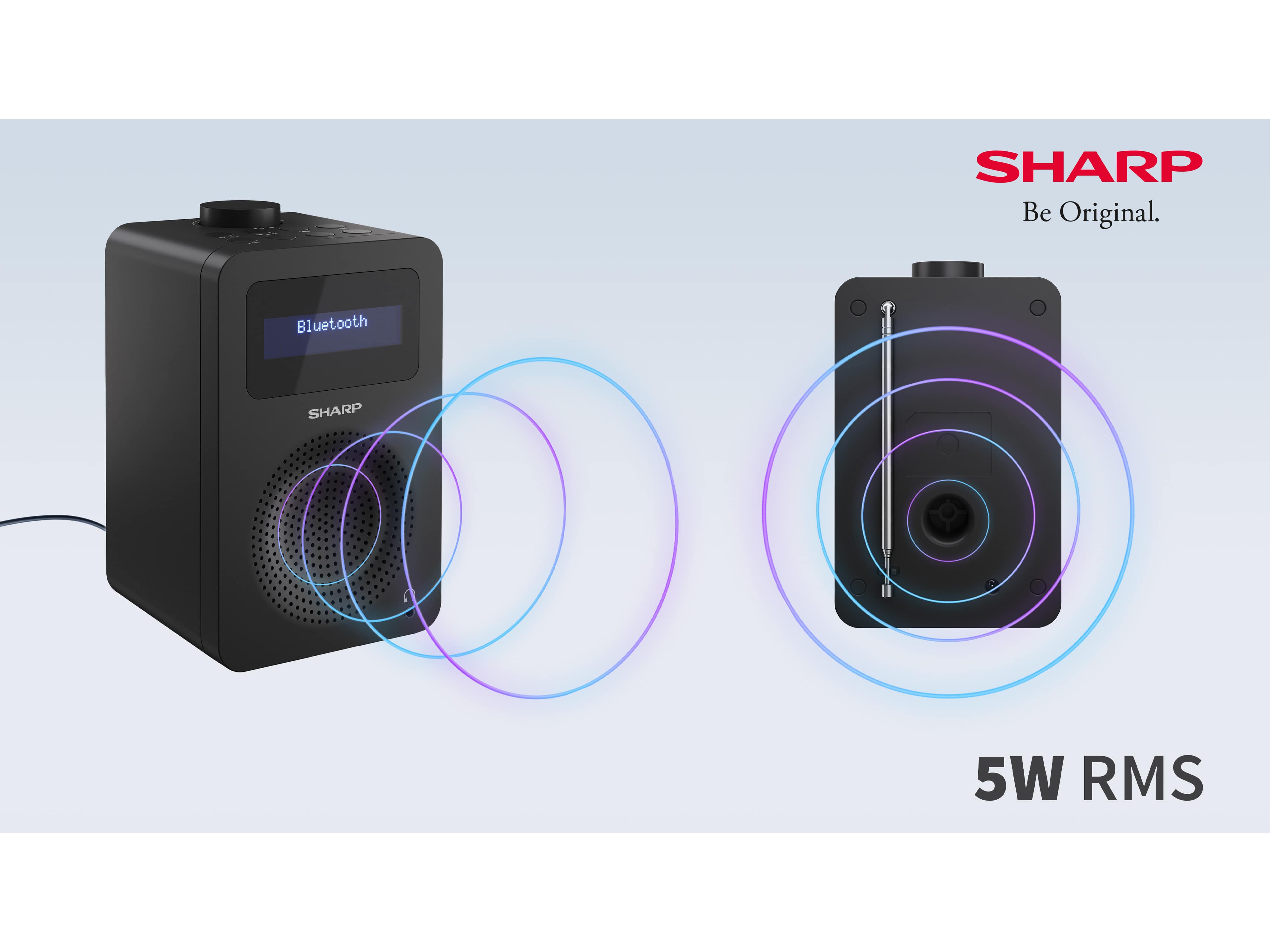 SHARP Digitalradio DR-430, schwarz, DBT+, Bluetooth