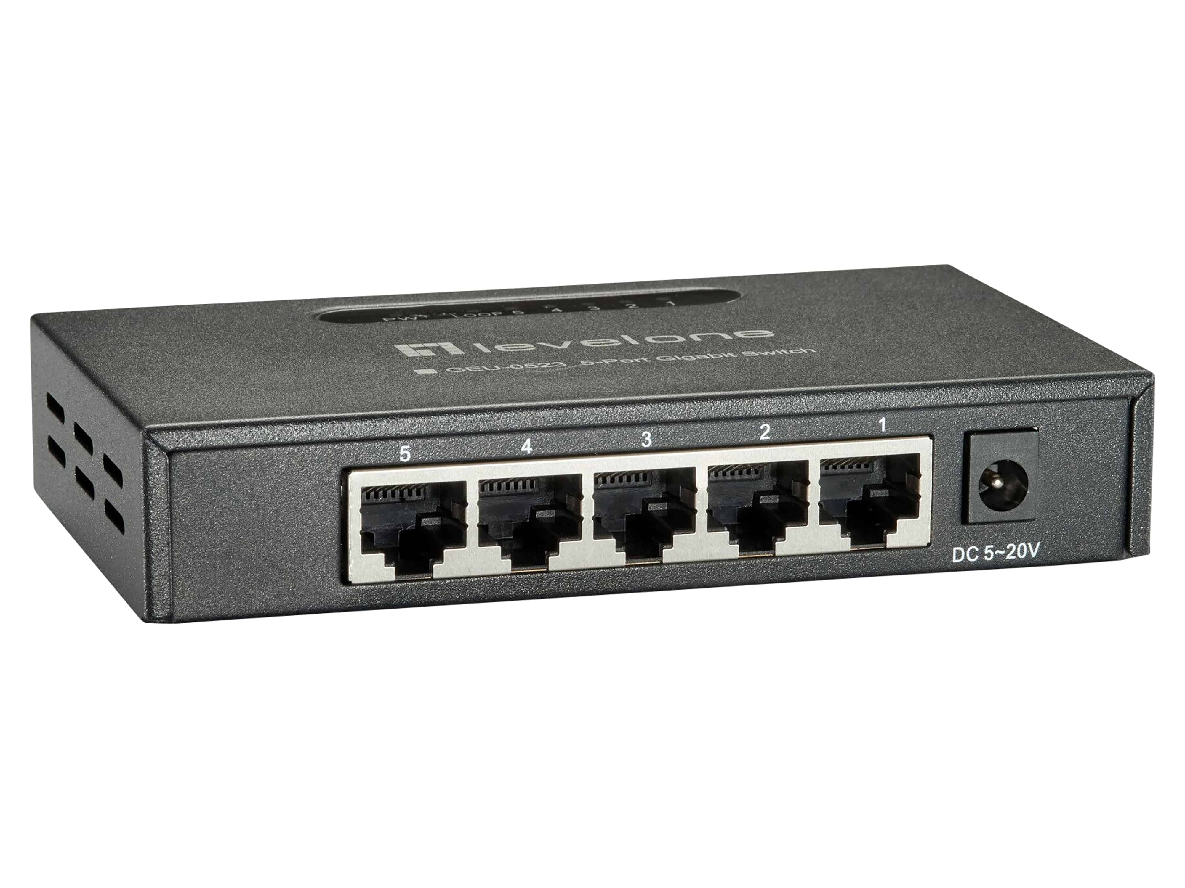 LEVELONE Gigabit-Switch GEU-0523 5-Port