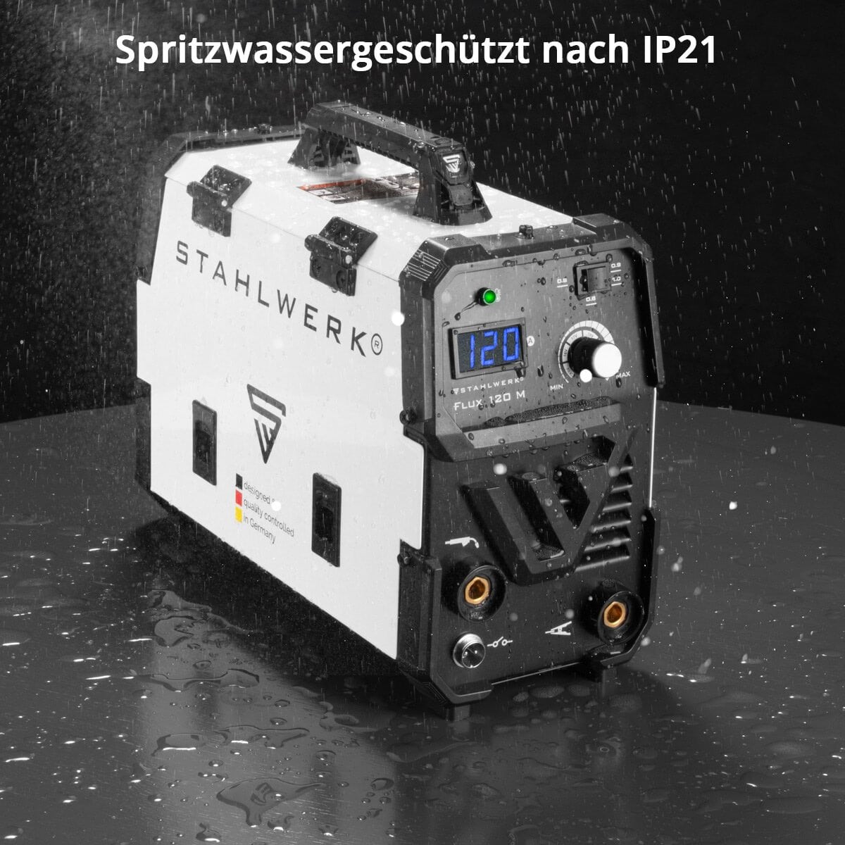 STAHLWERK Fülldraht Schweißgerät FLUX 120 M, 1126, mit synergischem Drahtvorschub