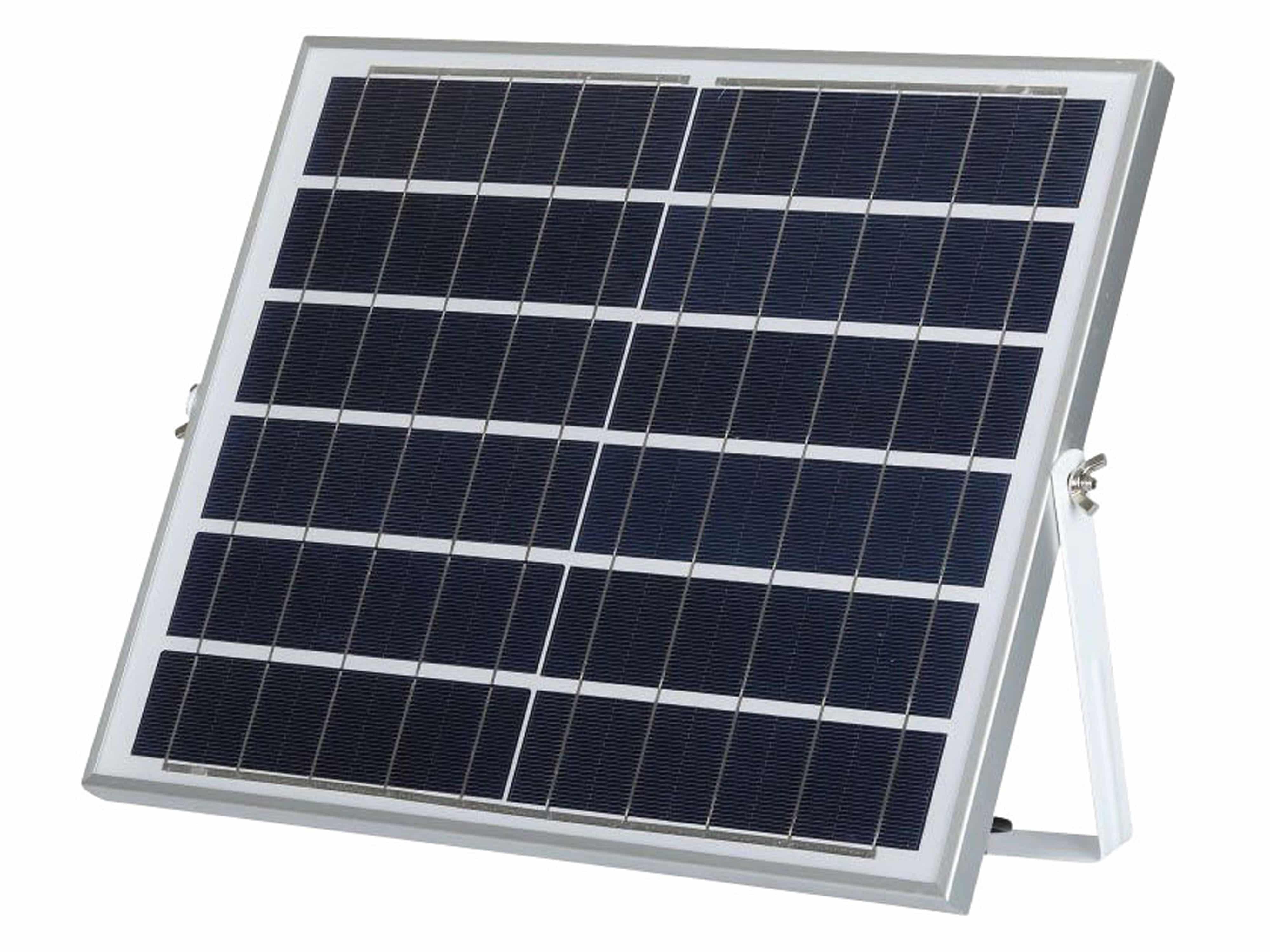 V-TAC Solar LED-Fluter VT-40 mit Fernbedienung, 16 W, 1050 lm, 4000 K, schwarz