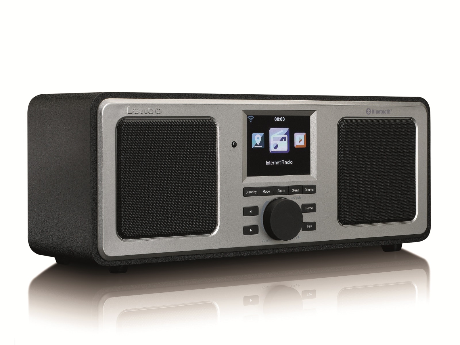 Lenco Internetradio DIR-150, Bluetooth, schwarz/silber